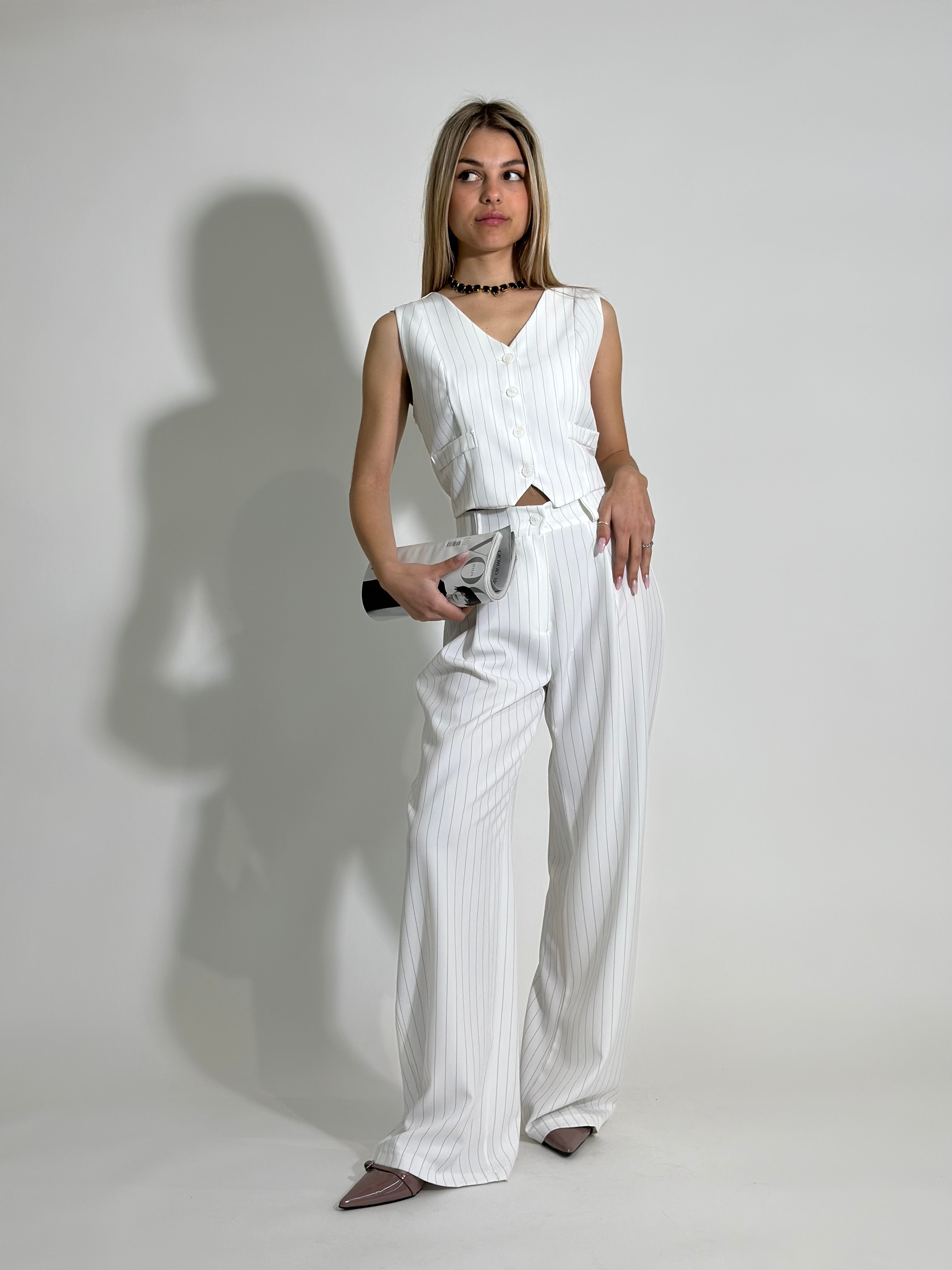 Completo gilet 35755 BIANCO