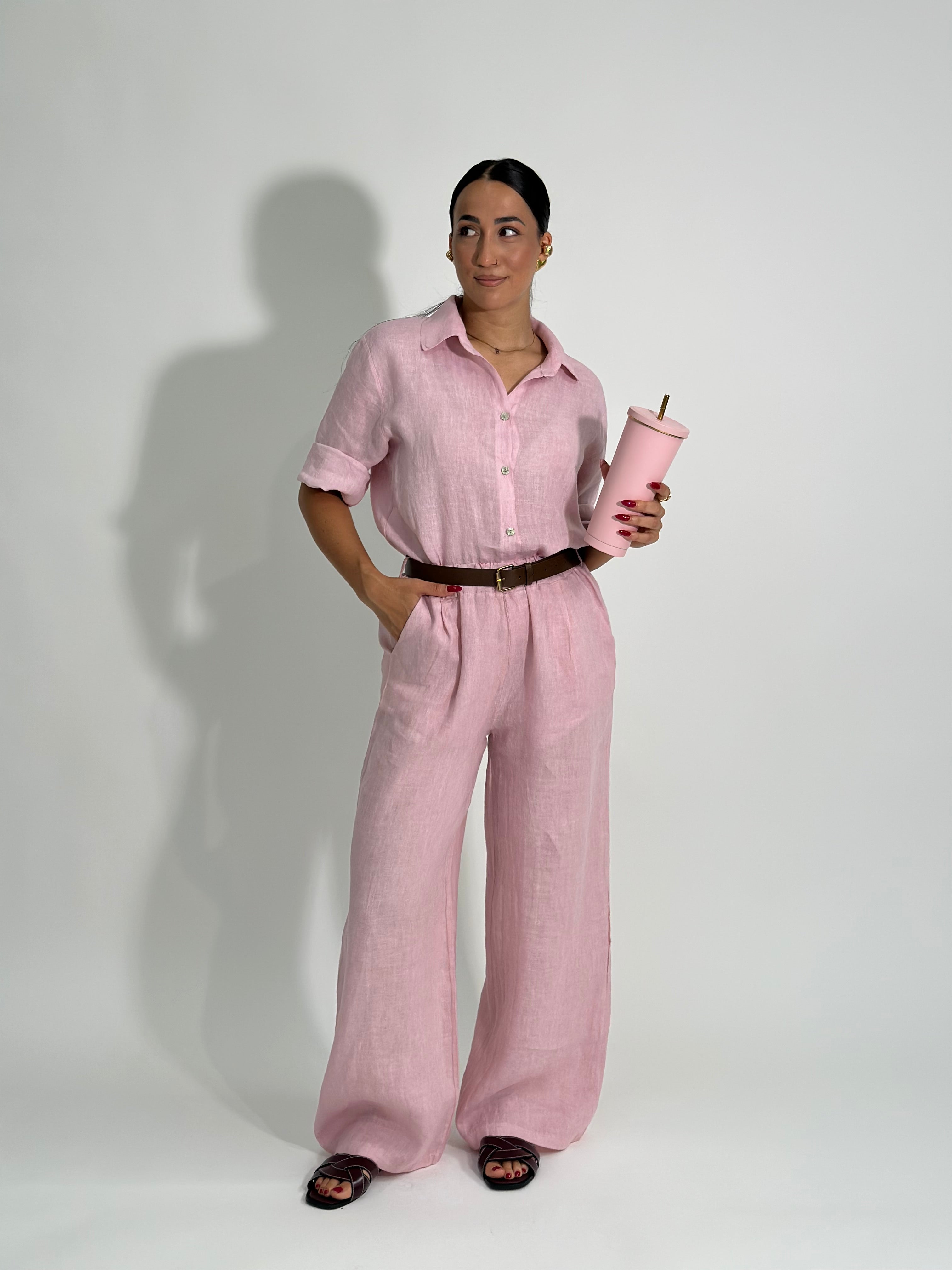 Pantalone lino 100% 1588