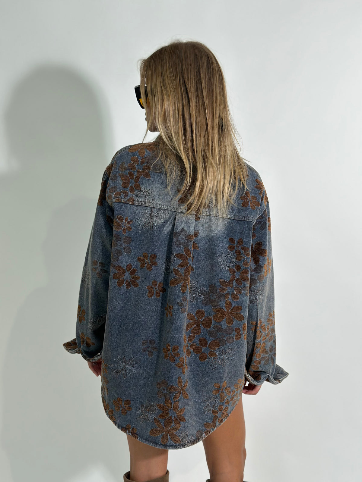 Giacca denim floccato 3110