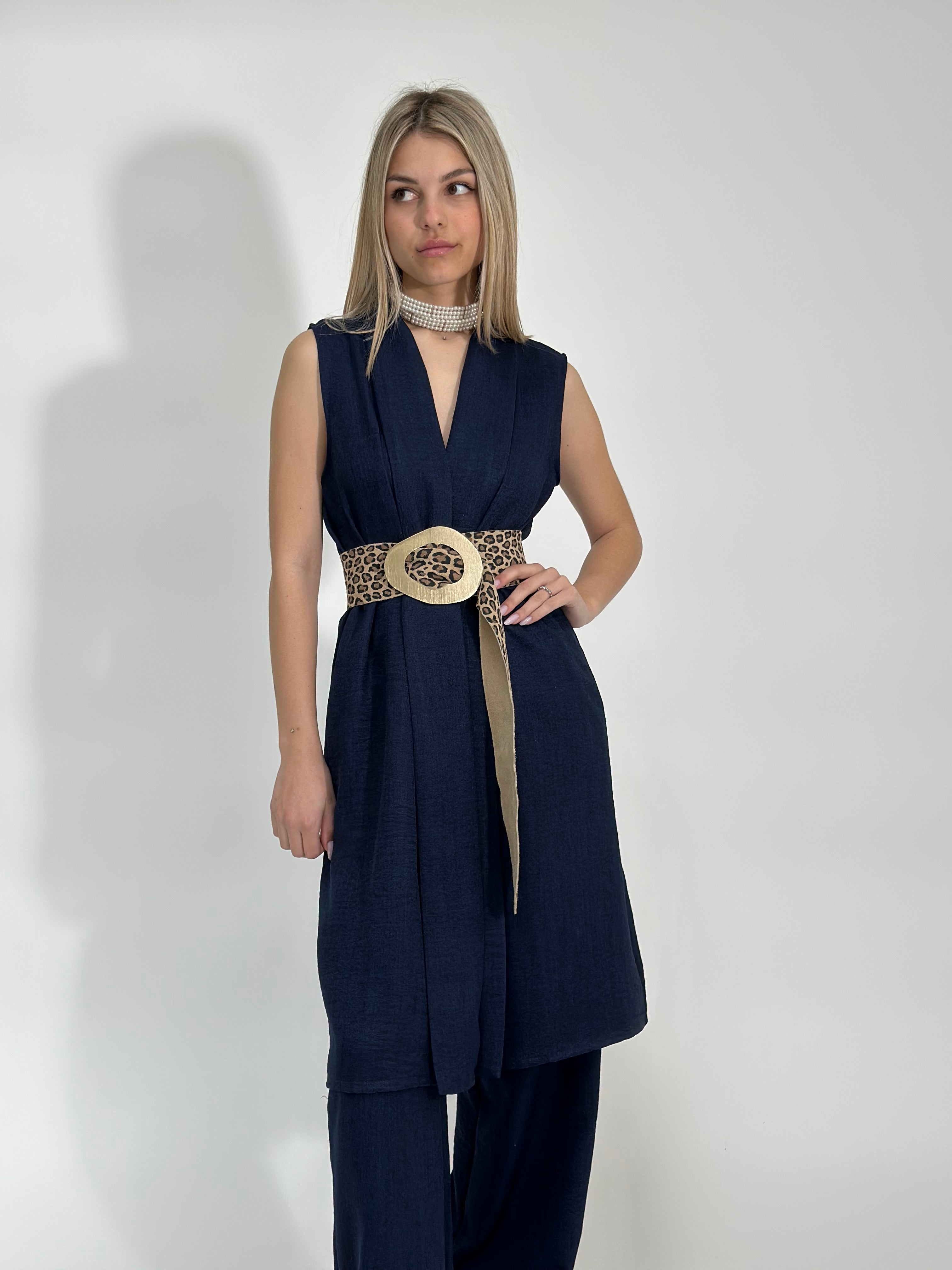 Completo smanicato 90487 BLU