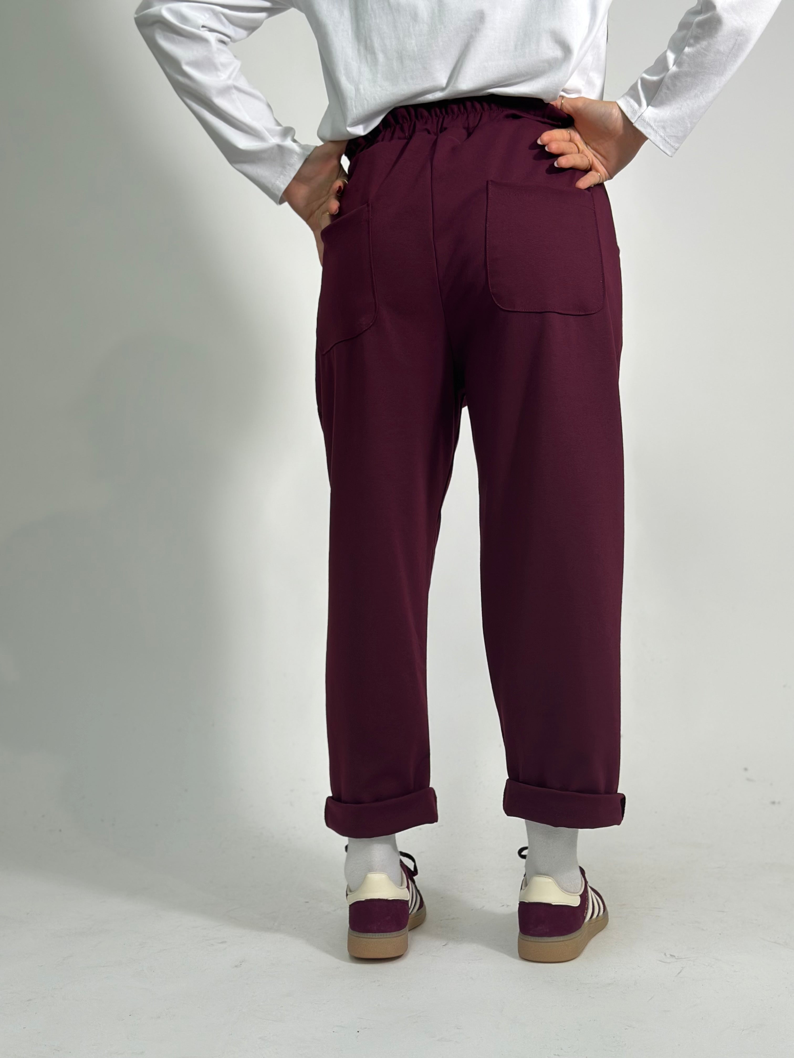 Pantalone confort 9869 BURGUNDY