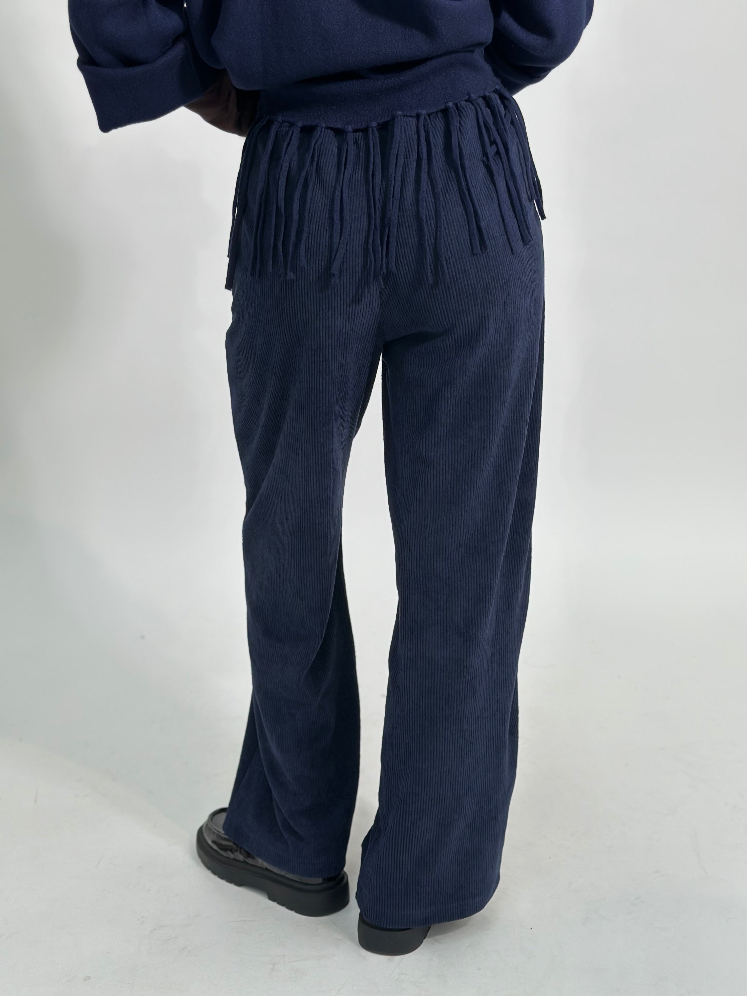 Pantalone velluto 25791 BLU
