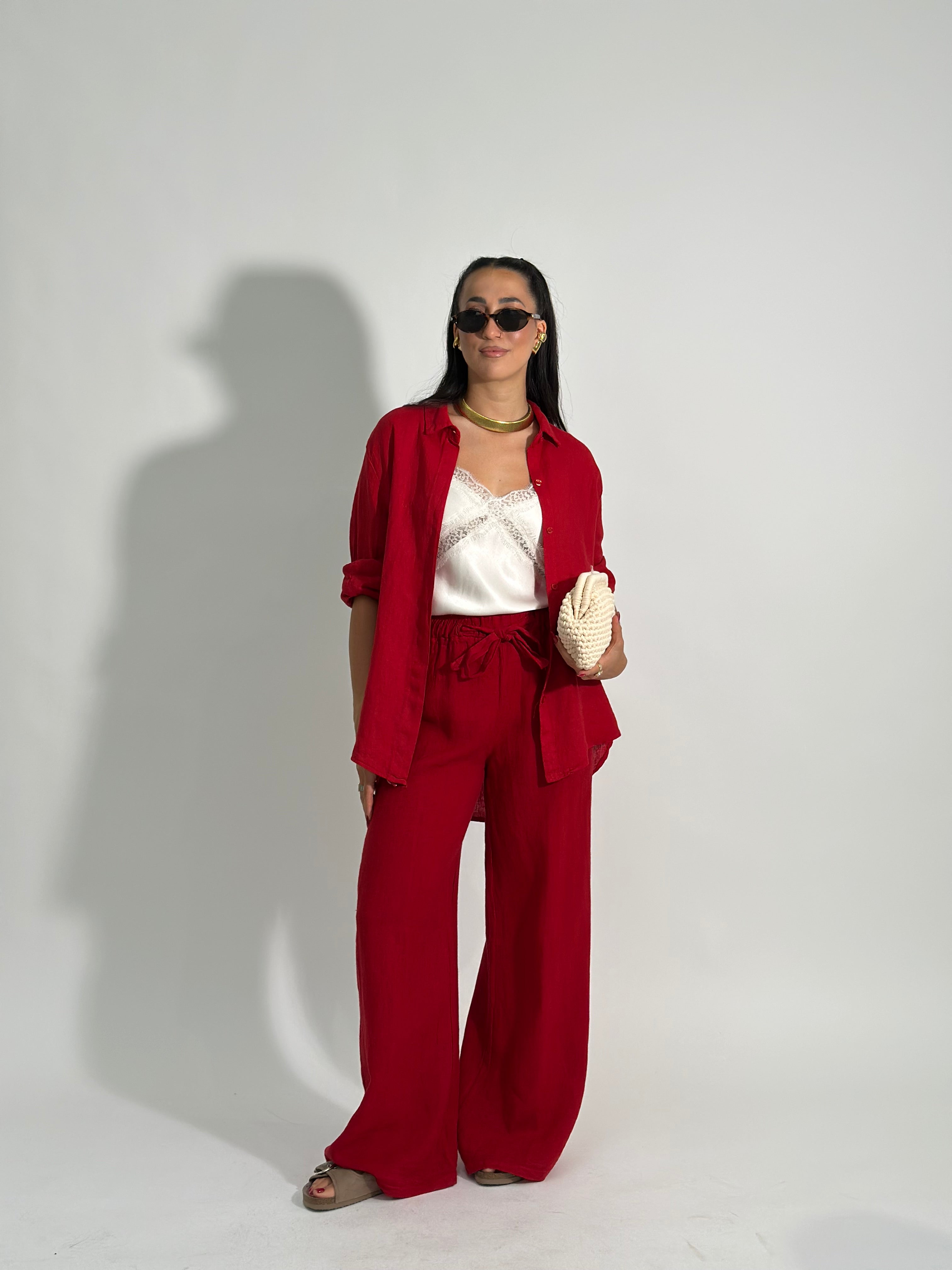 Pantalone puro lino 23825