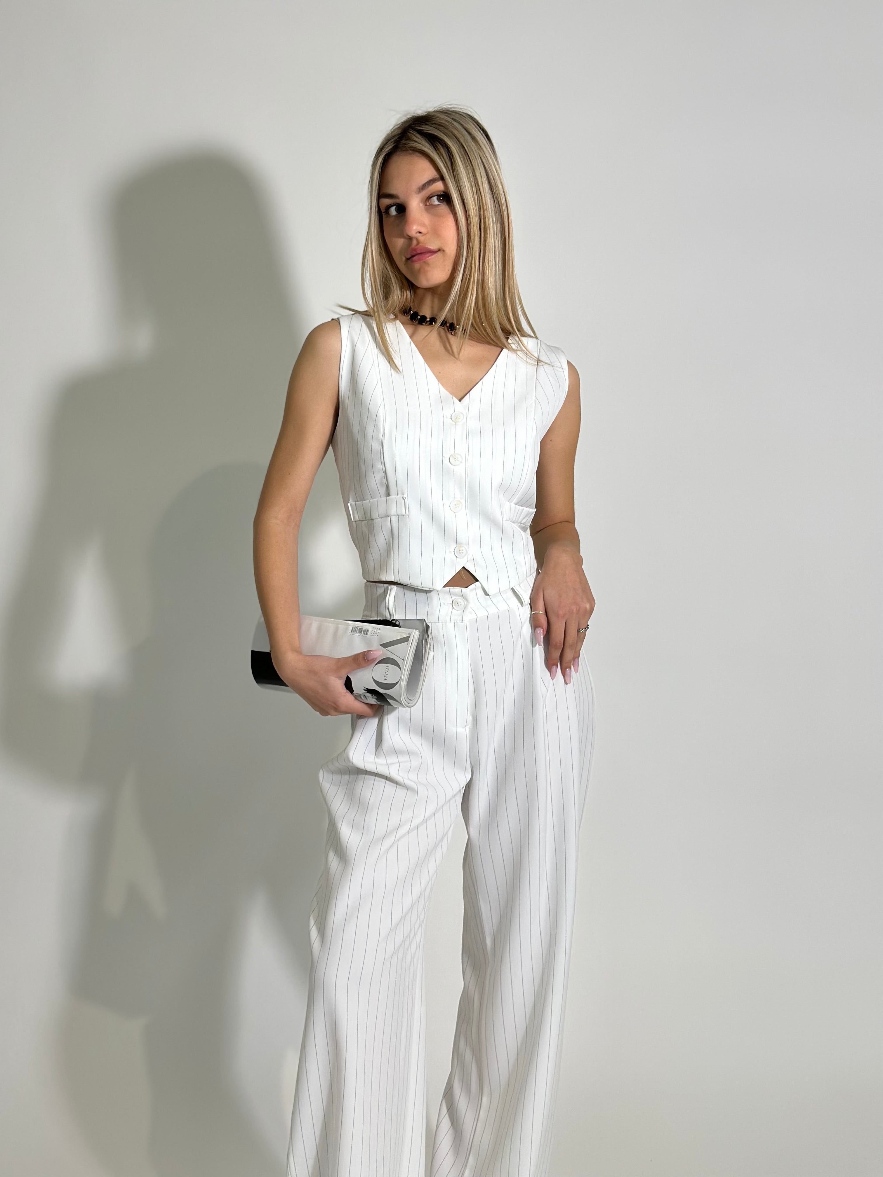 Completo gilet 35755 BIANCO