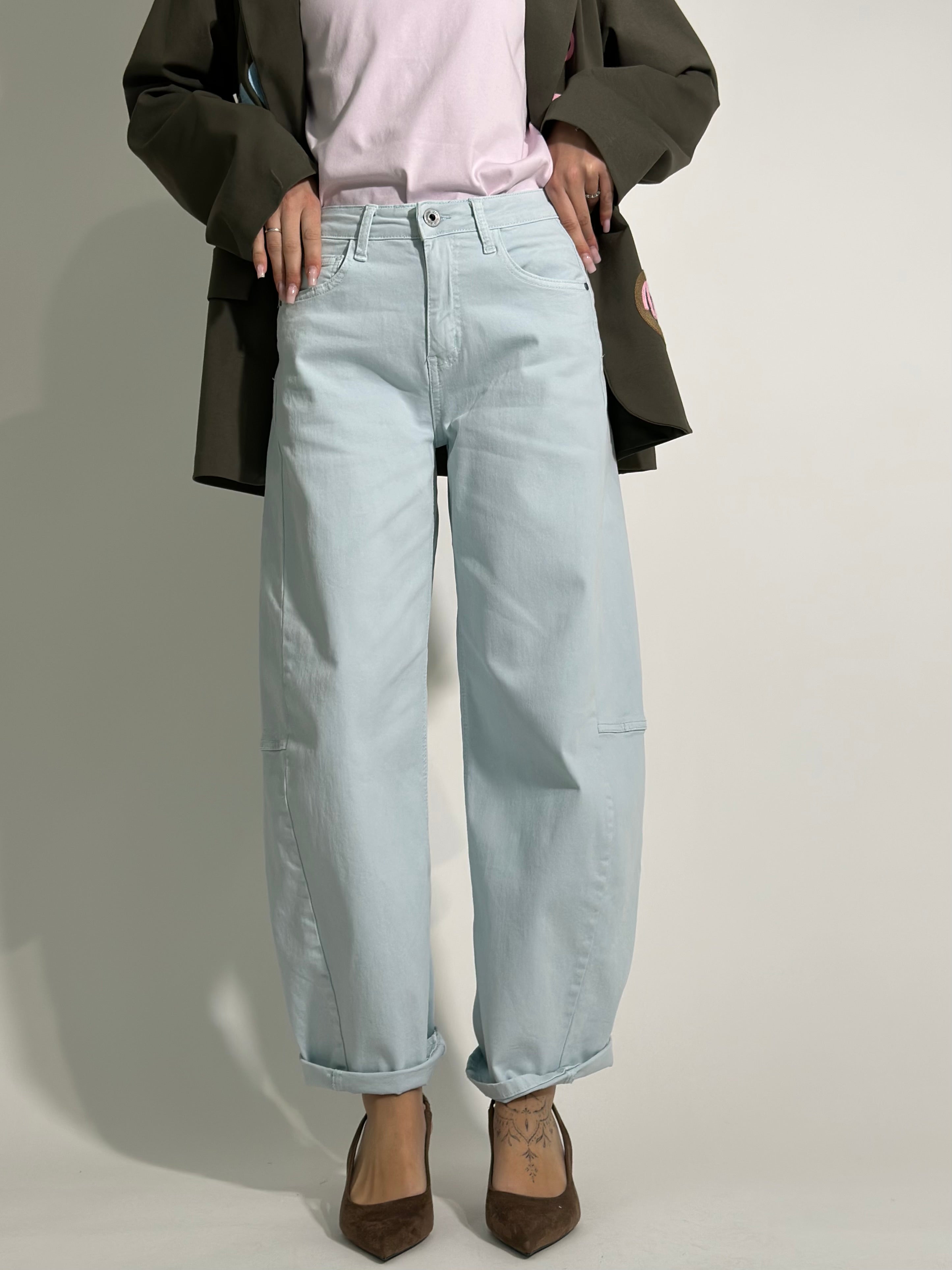 Jeans baloon NEW 8072 CIELO