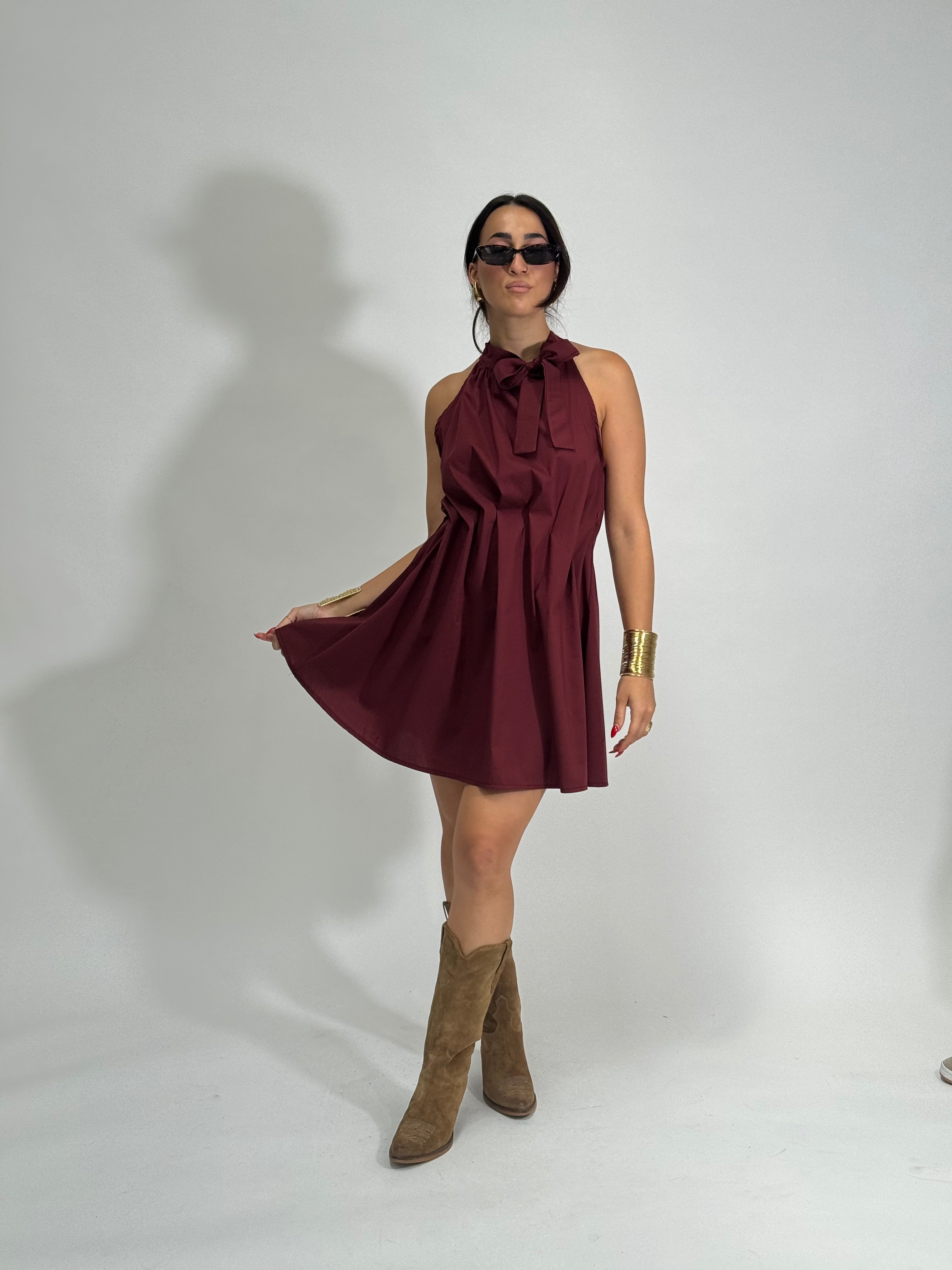 Abito 68025 BORDO