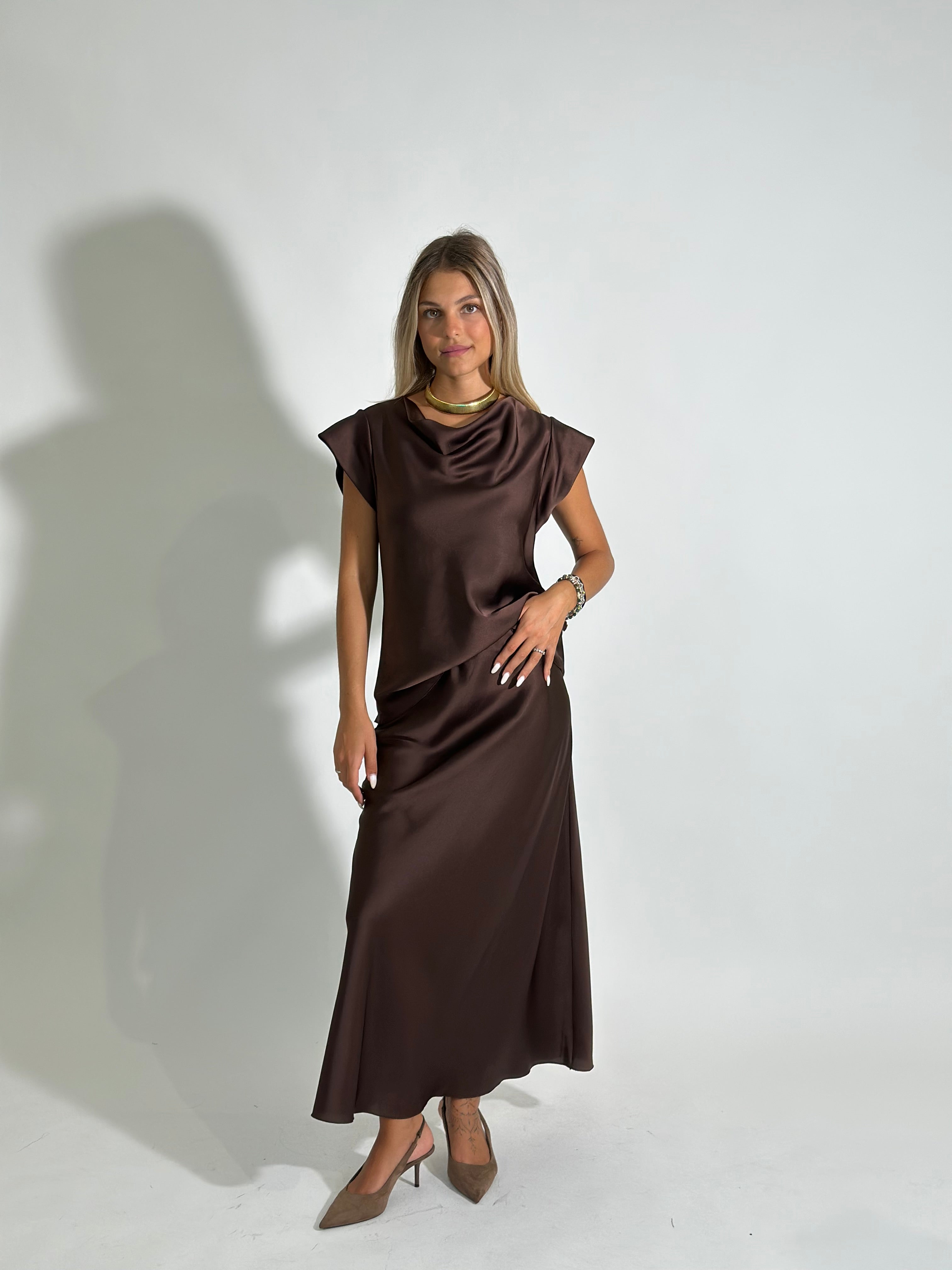 Gonna longuette satin 2236