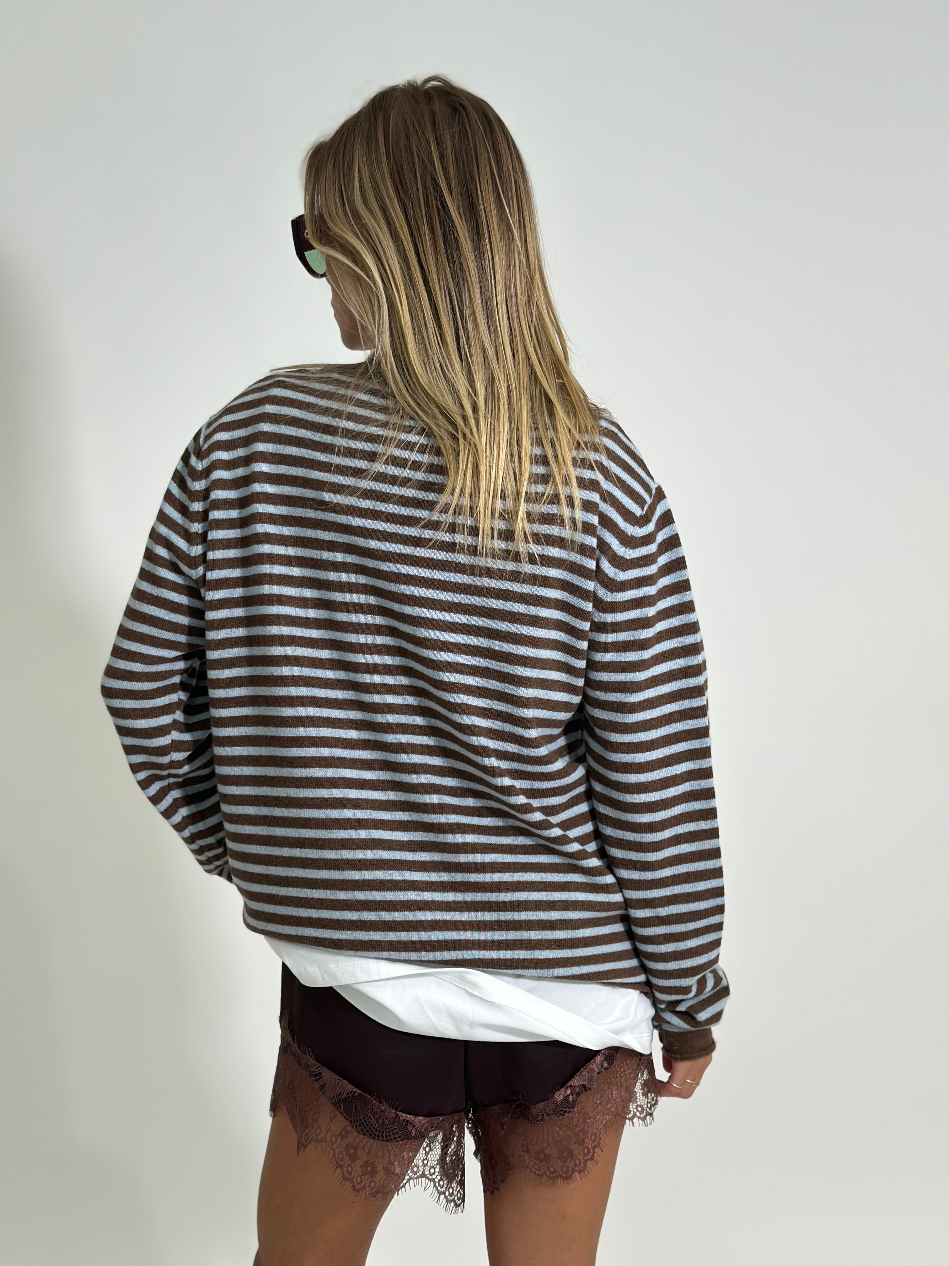 Maglia cashmere blend 6631 MORO