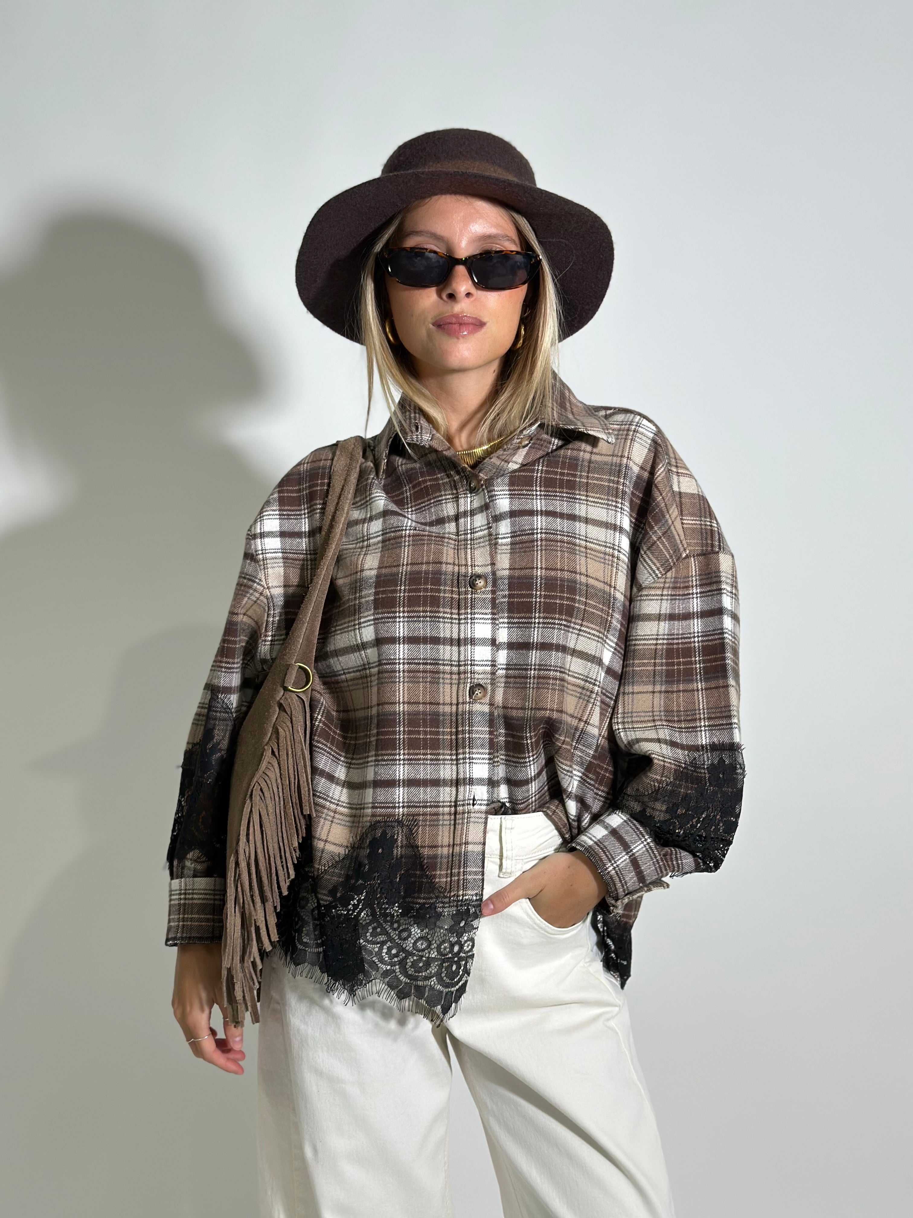 Camicia quadri pizzo 80260 MORO