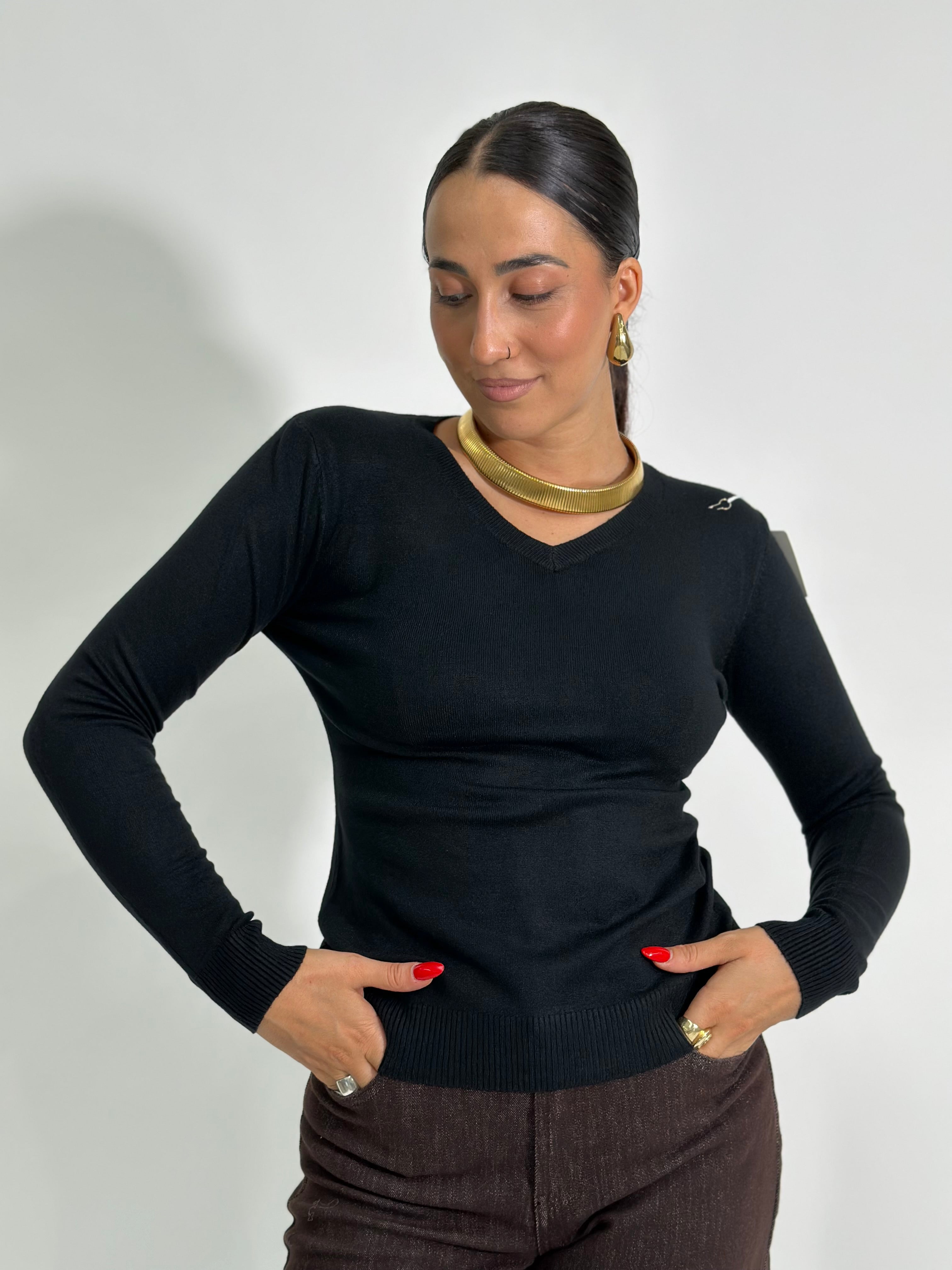 Maglia scollo a V basic 1018 3+1 OMAGGIO
