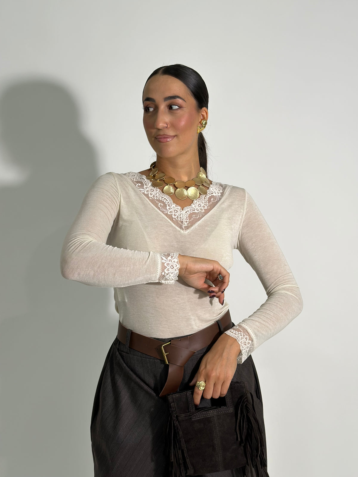 Light cashmere pizzo