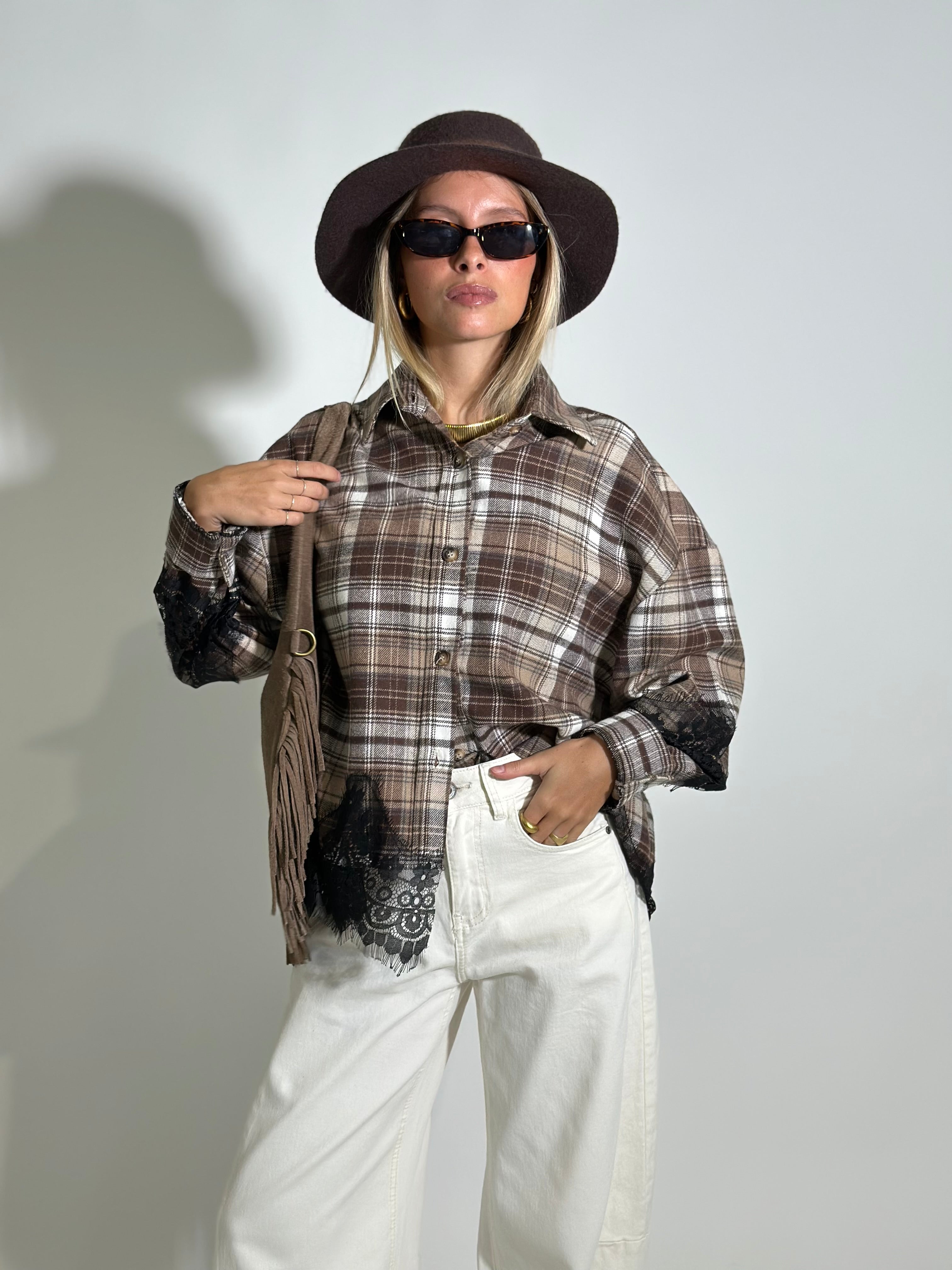 Camicia quadri pizzo 80260 MORO