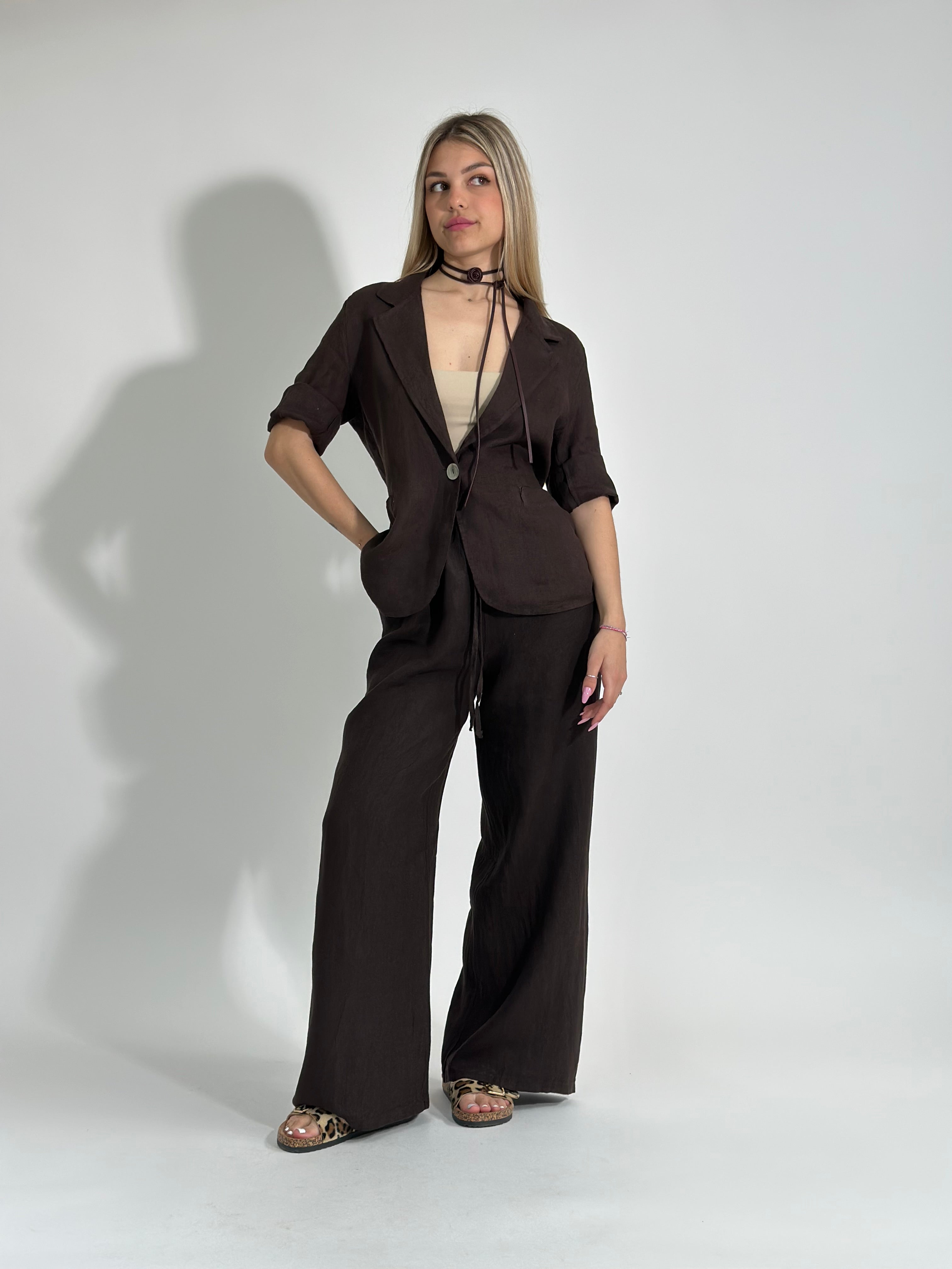 Pantalone lino 22967 CAFFE'
