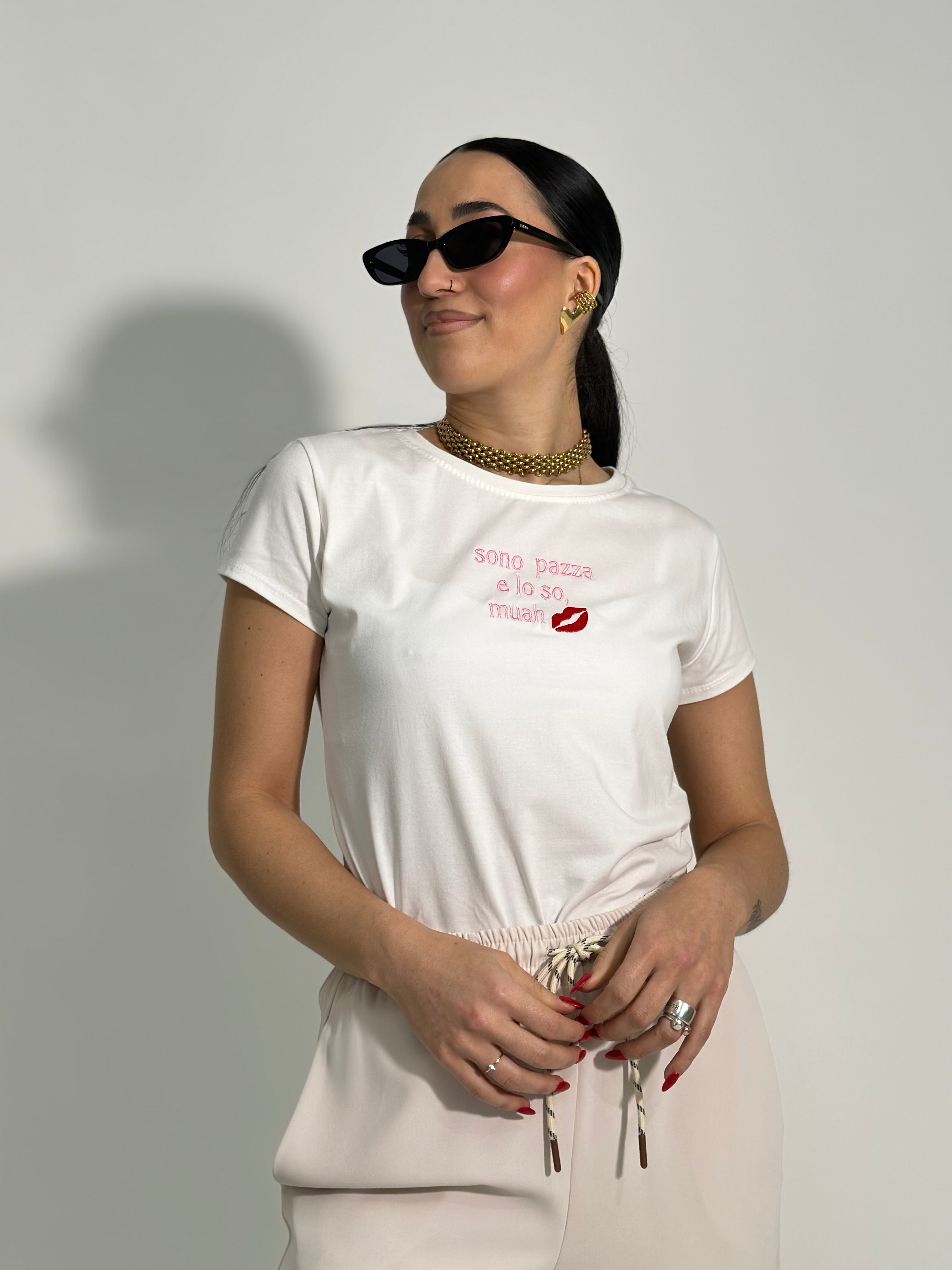 T-shirt "sono pazza" 301-5 PROMO 3+1 OMAGGIO