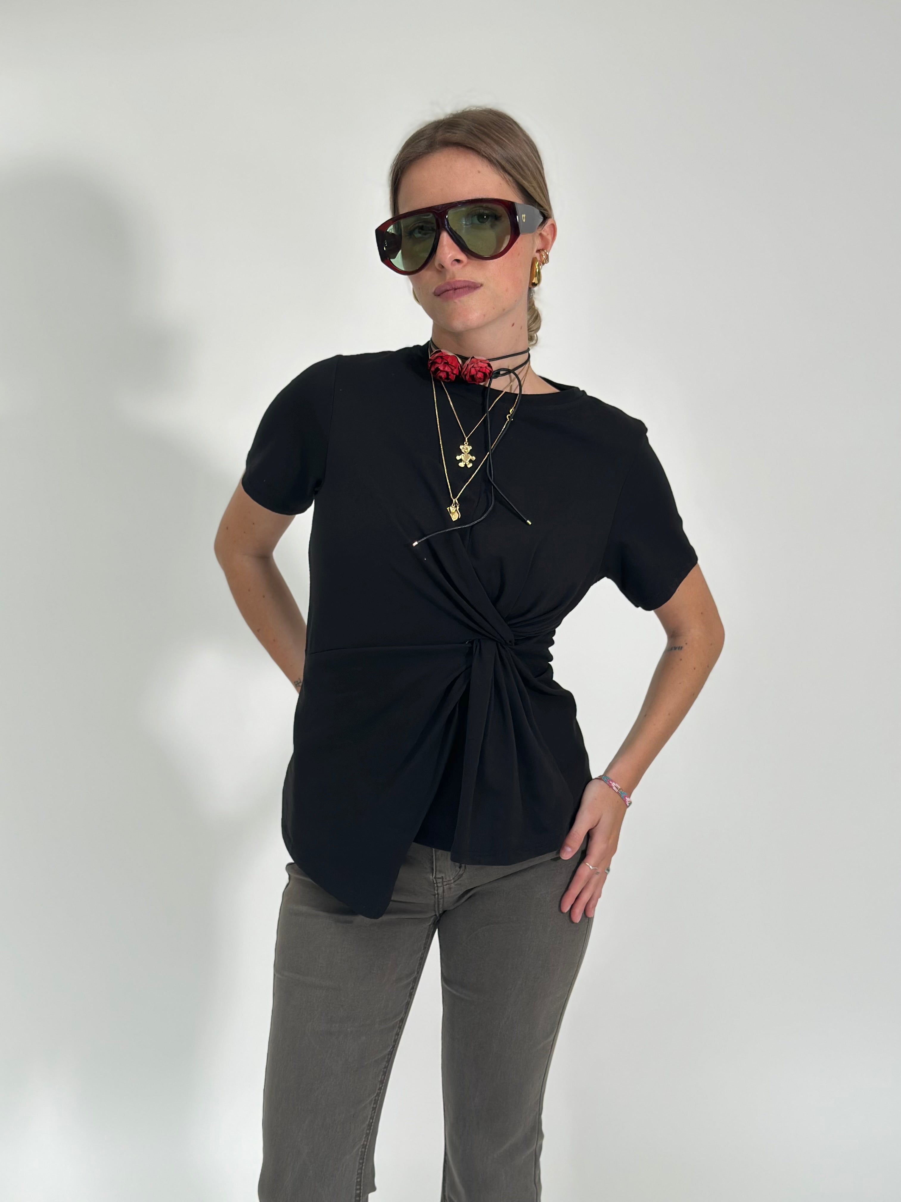 Maglia nodo slim MM264 NERO