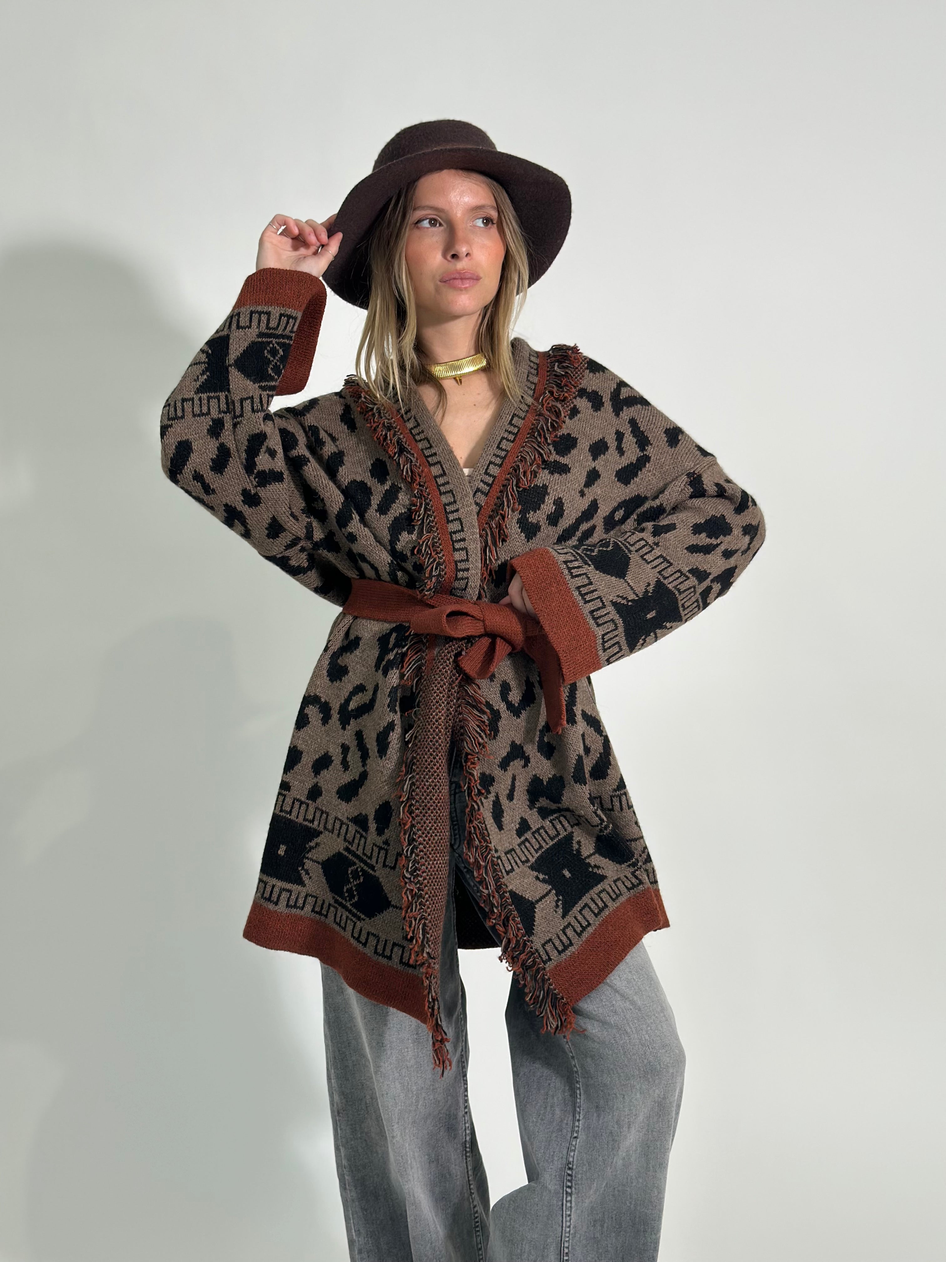 Cardigan frange 1043