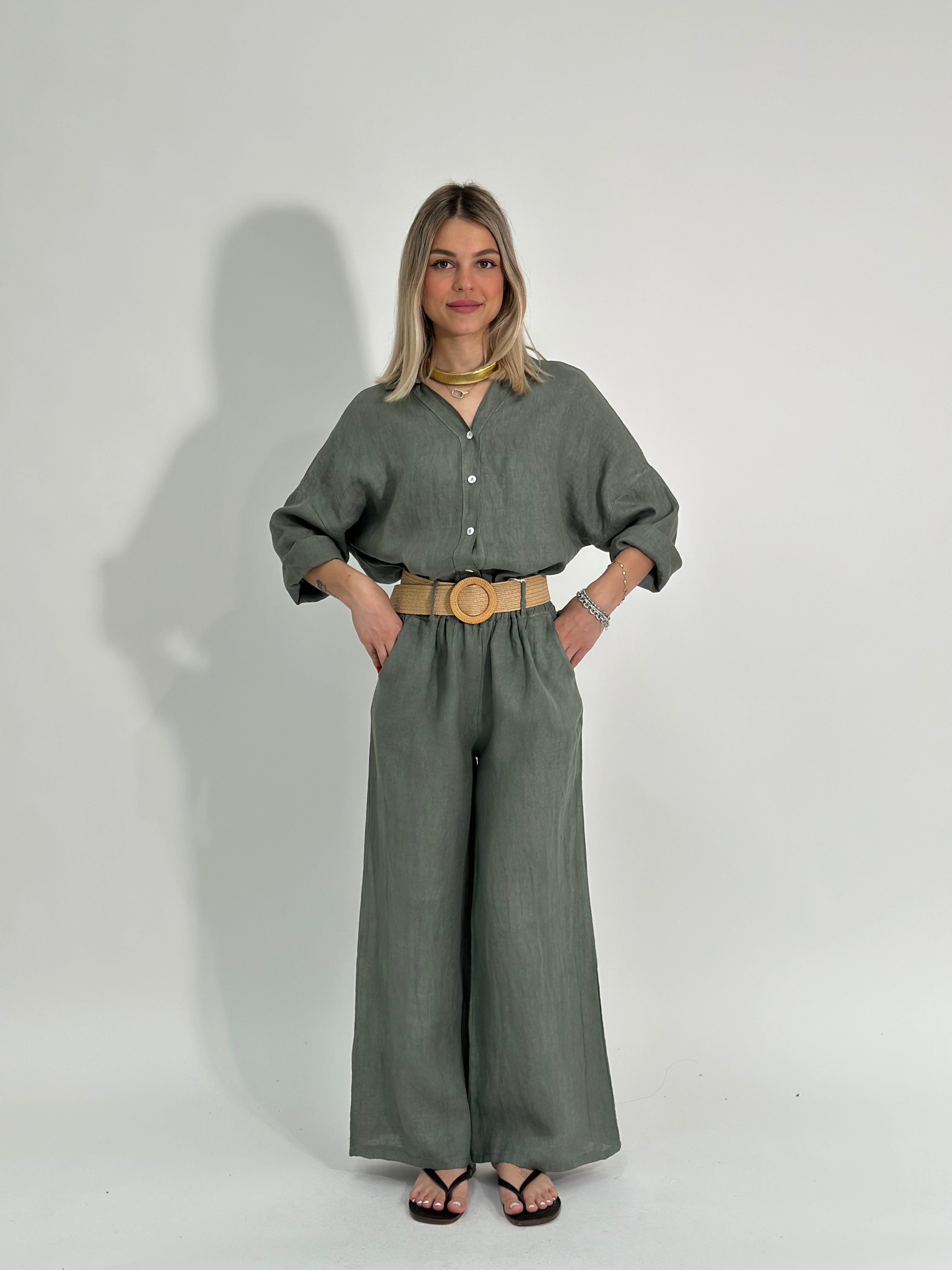 Camicia lino over 89303