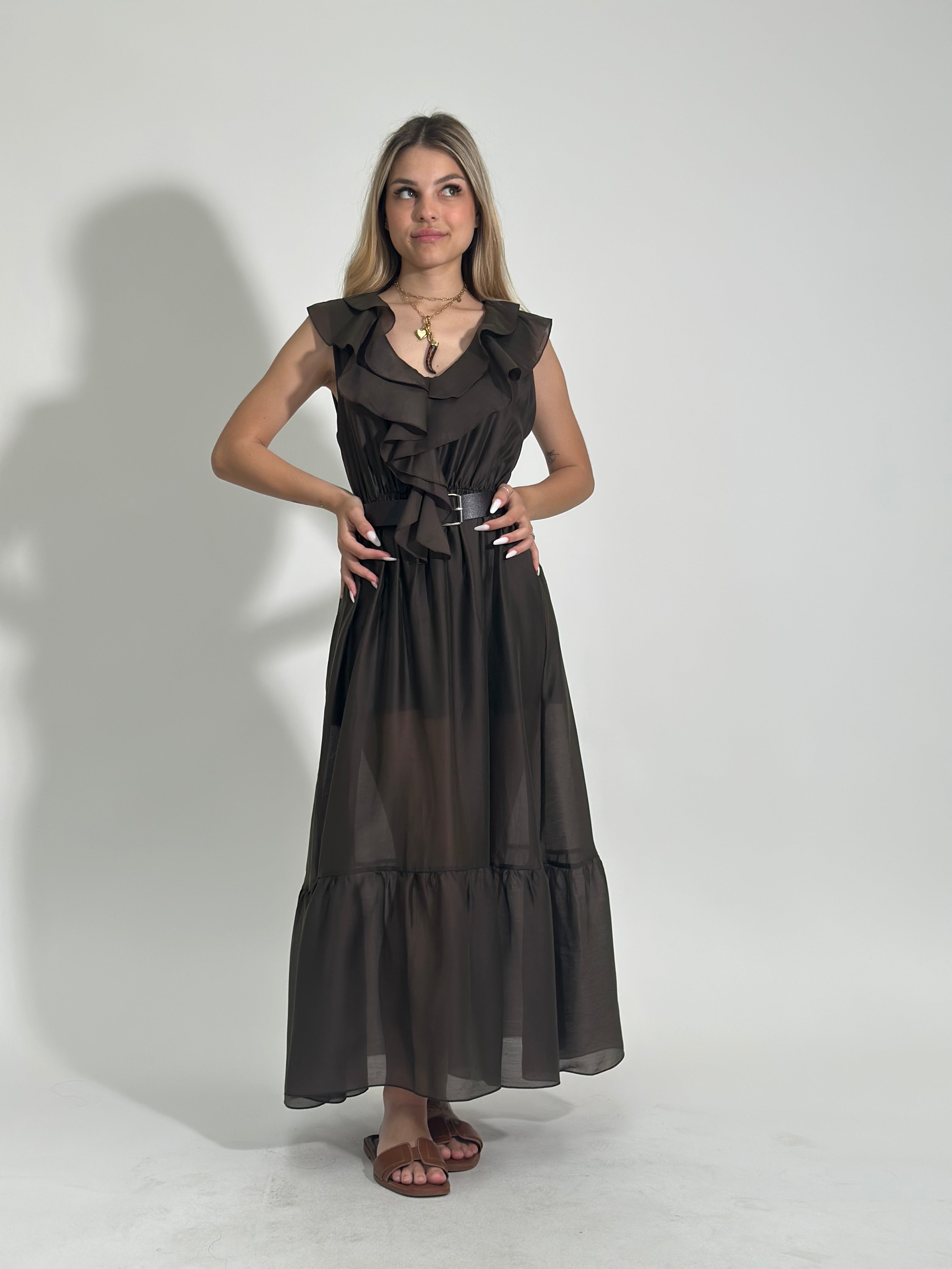 Abito tencel 27368 CAFFE'