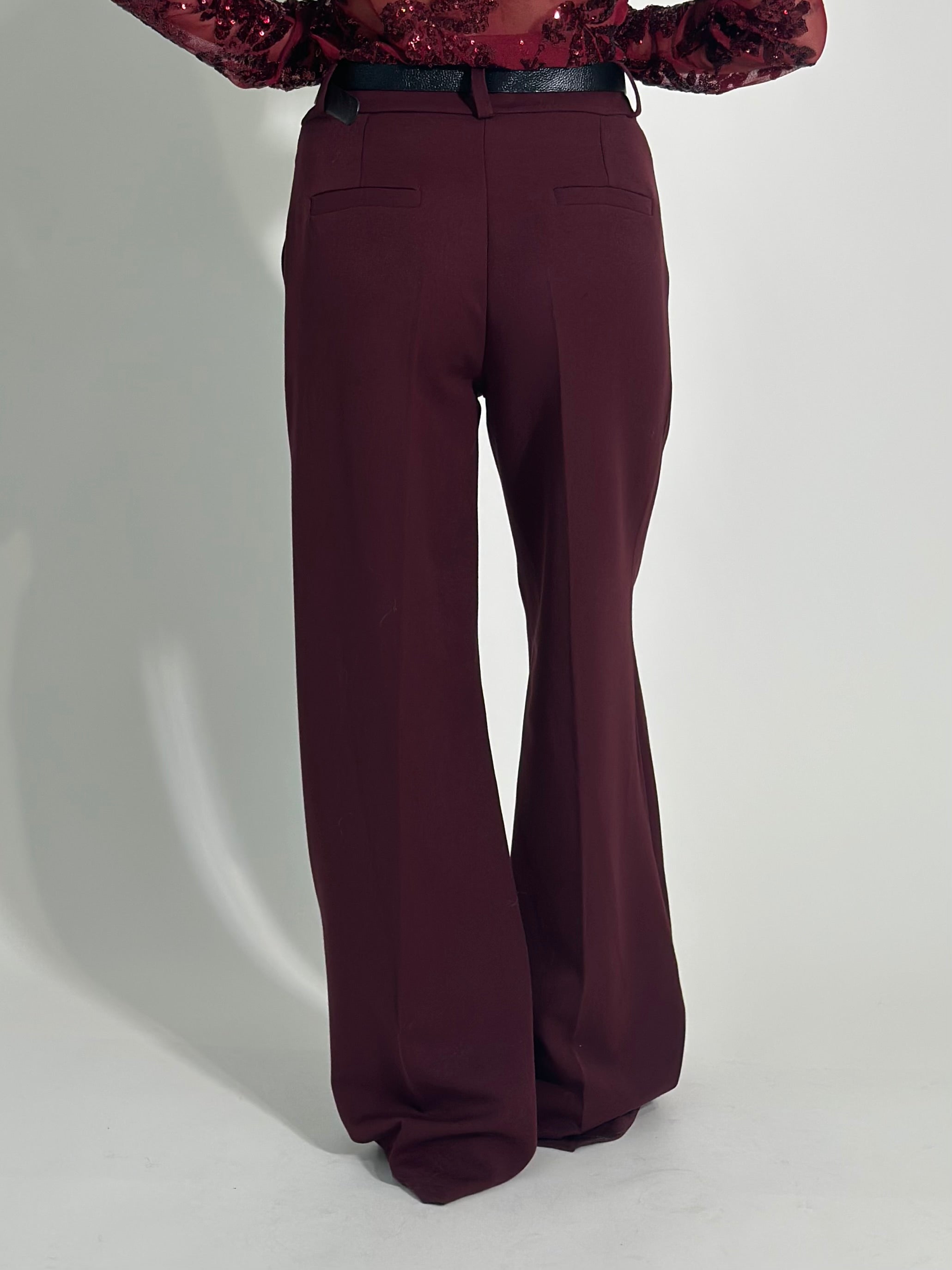 Pantalone palazzo 21381 BURGUNDY