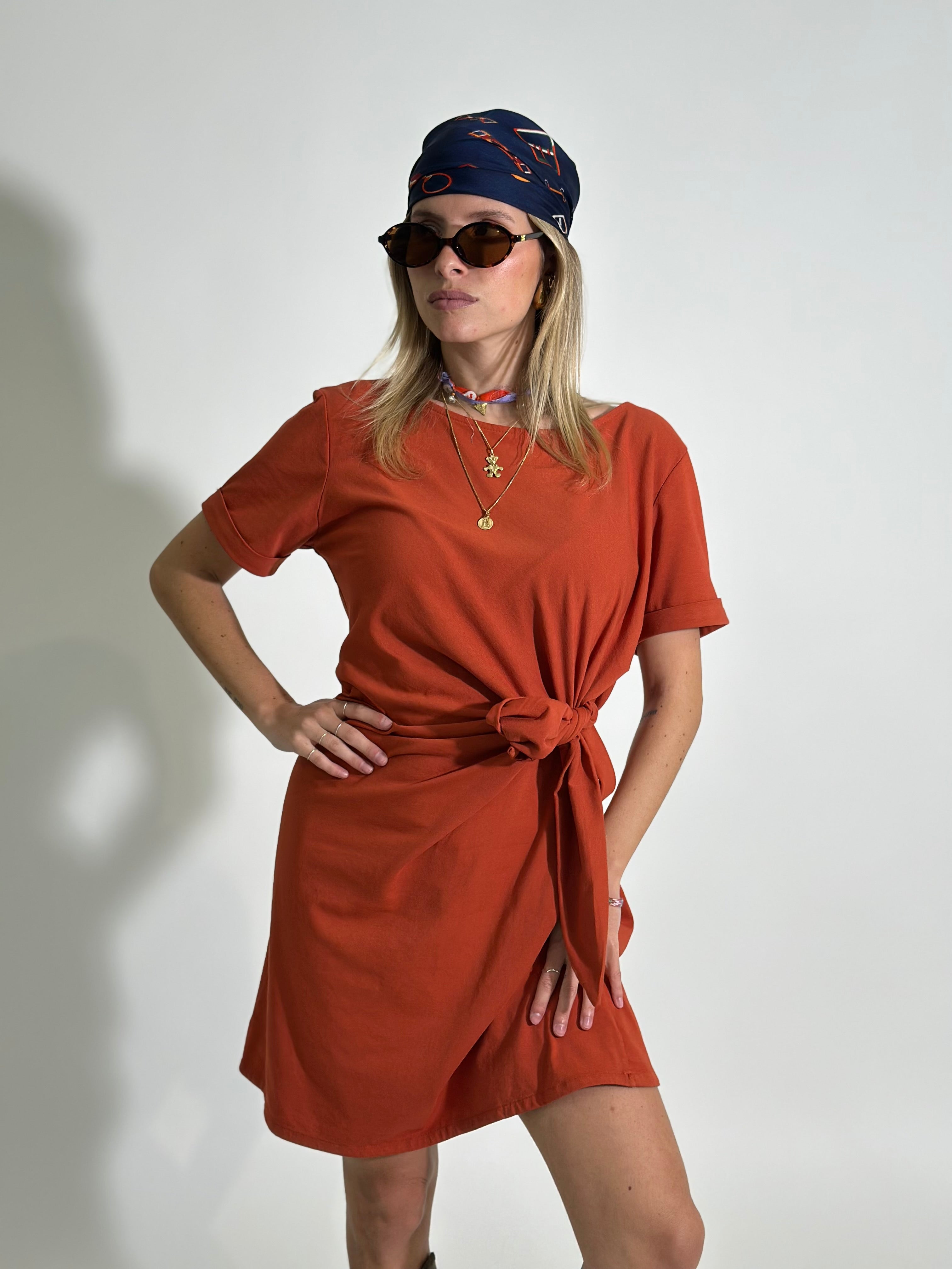 Abito nodo 31125 ARANCIO
