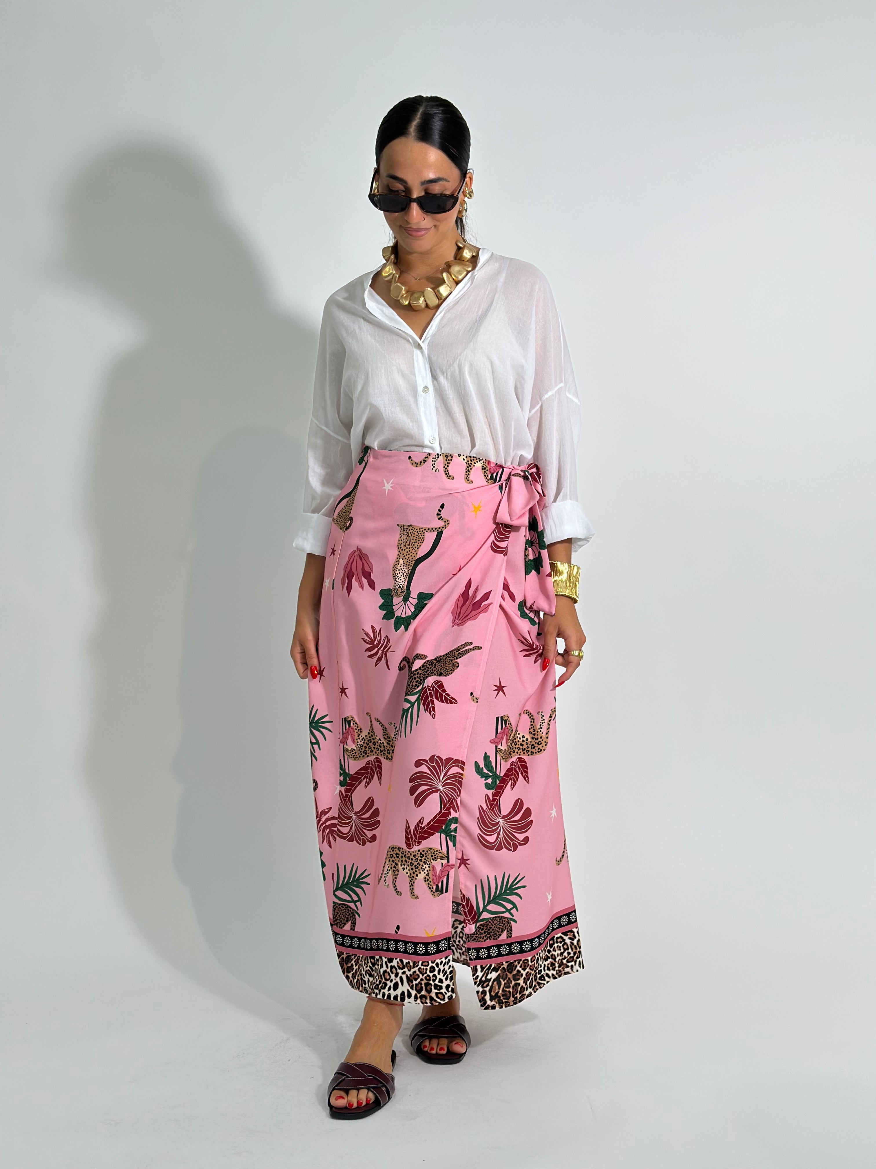 Gonna pareo lunga LEOPARDO 26272