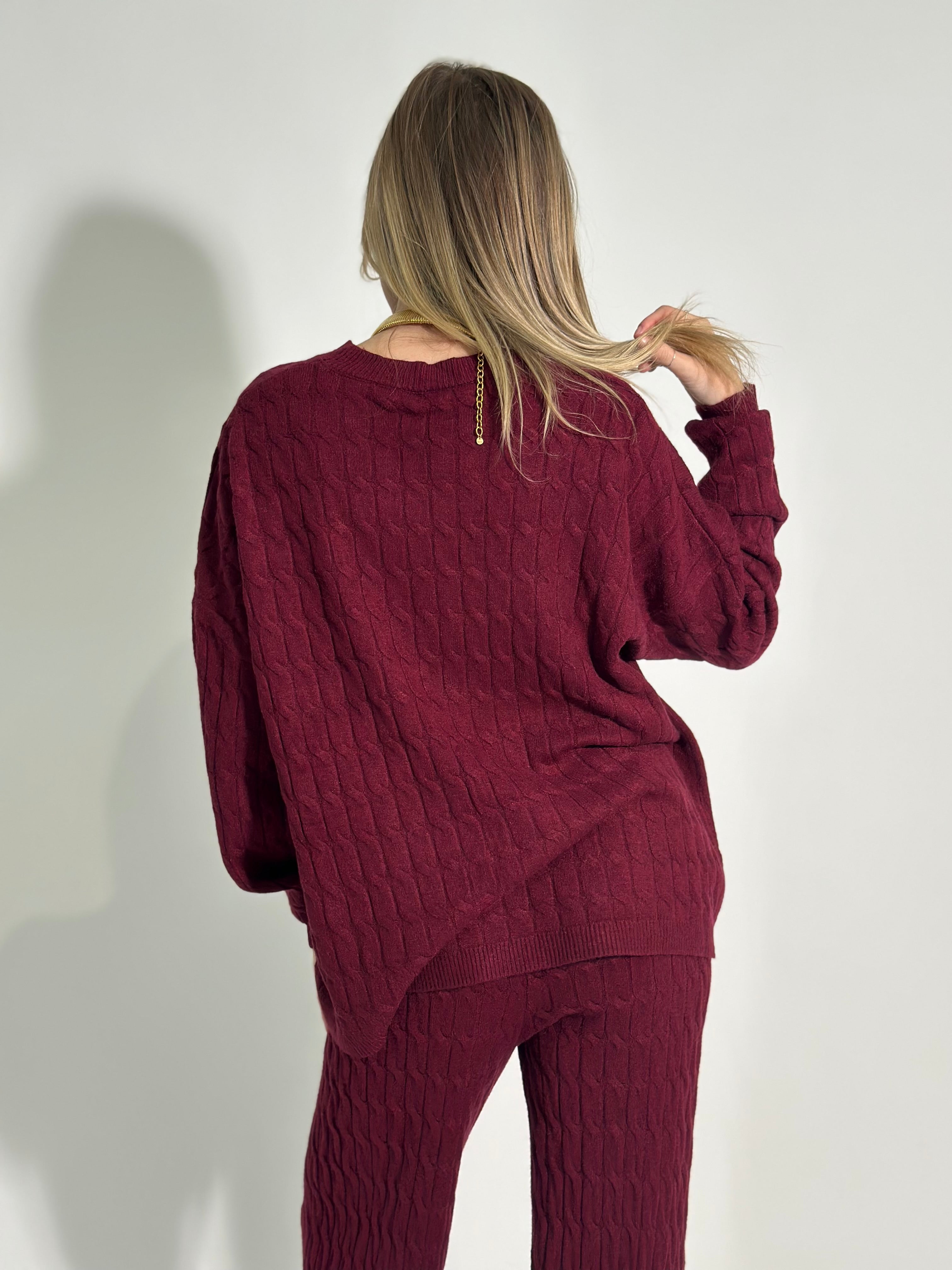 Completo maglia treccia QF9876 3+1 OMAGGIO