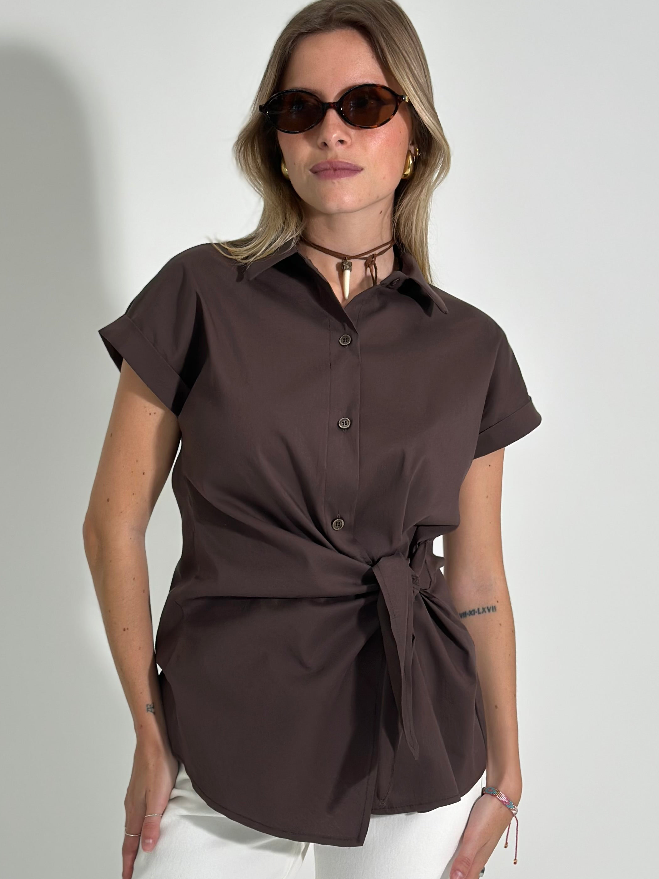 Camicia fiocco 17824 CAFFE'