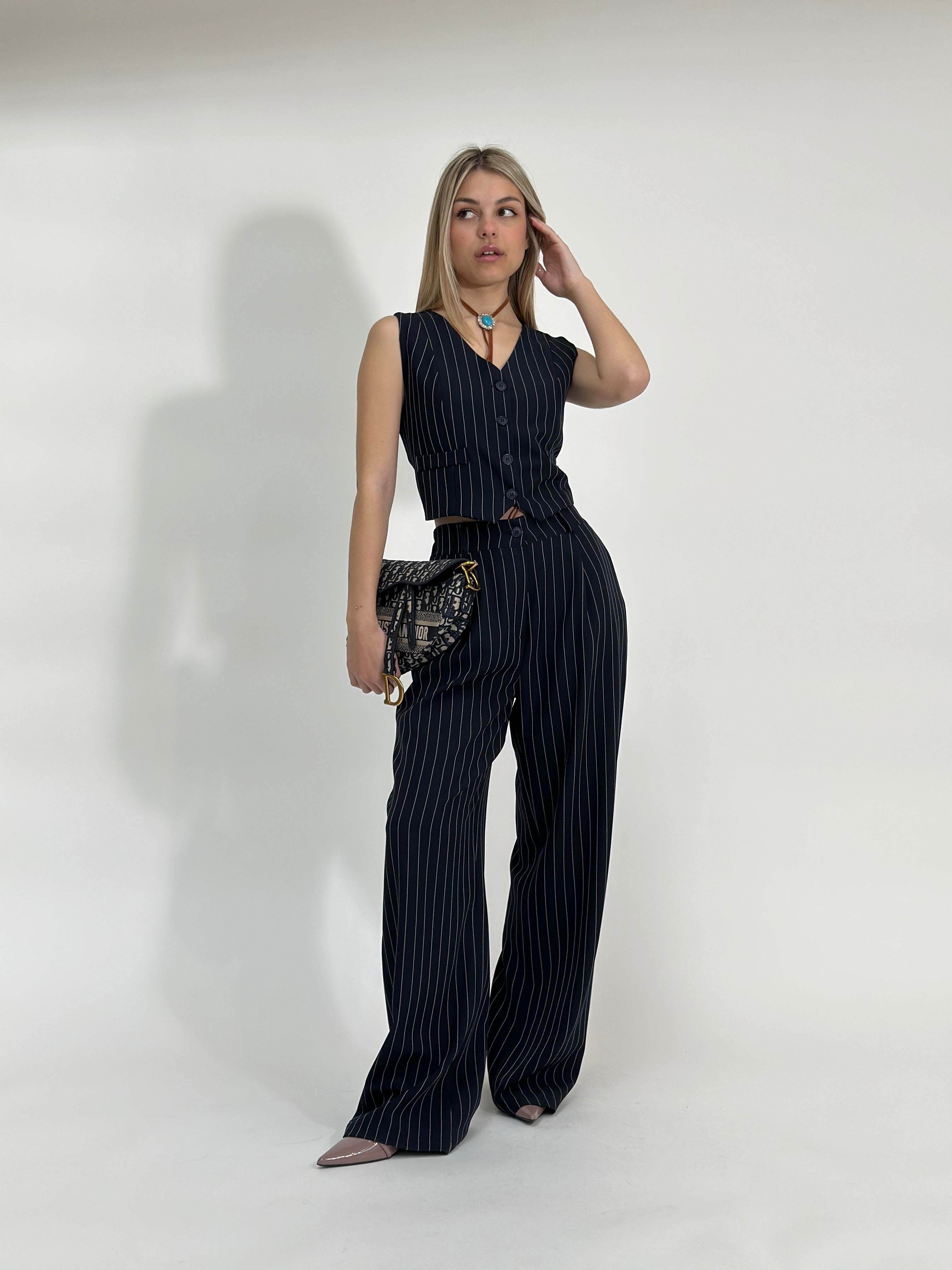 Completo gilet 35755 BLU