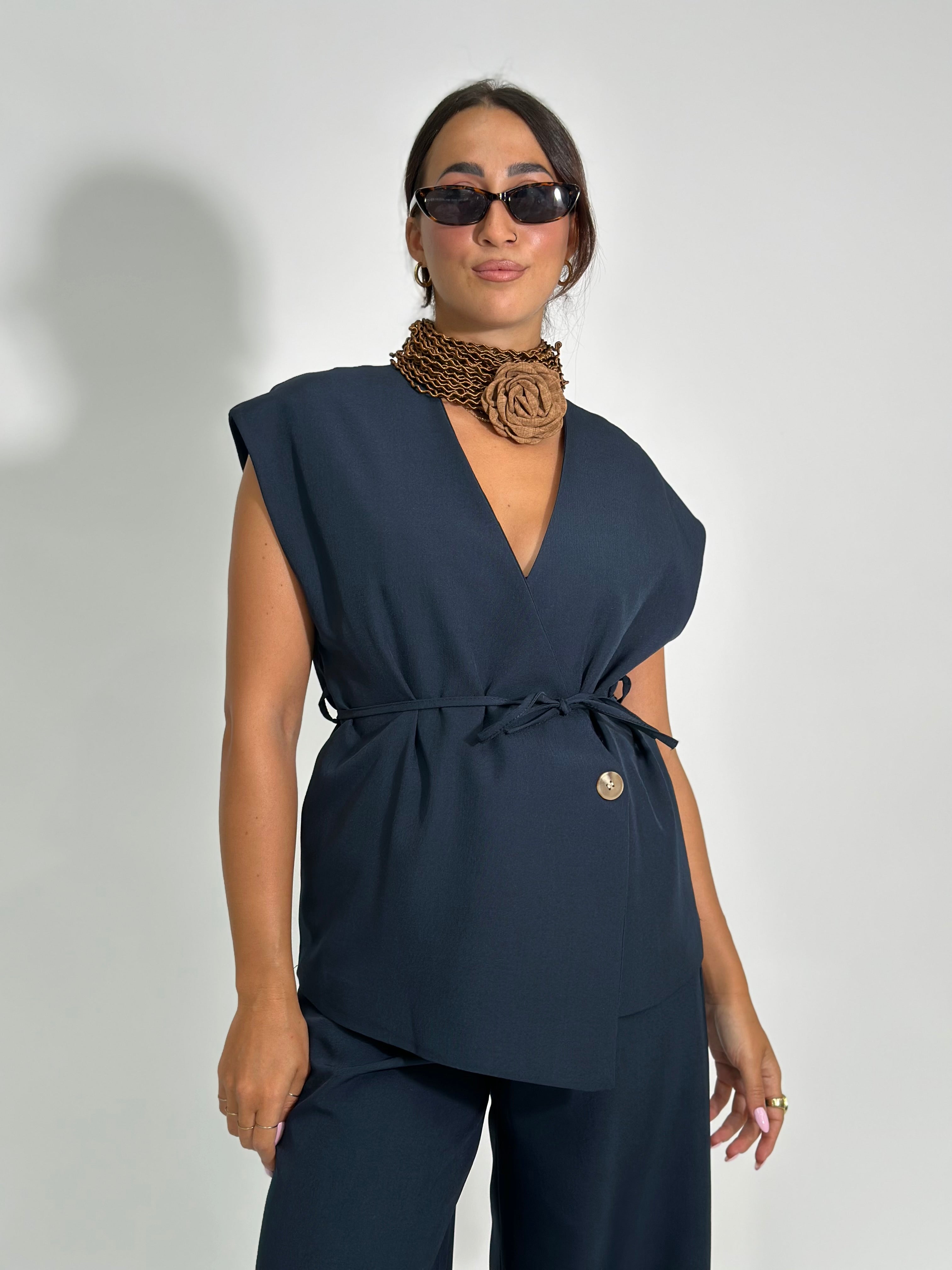 Completo gilet 18786 BLU