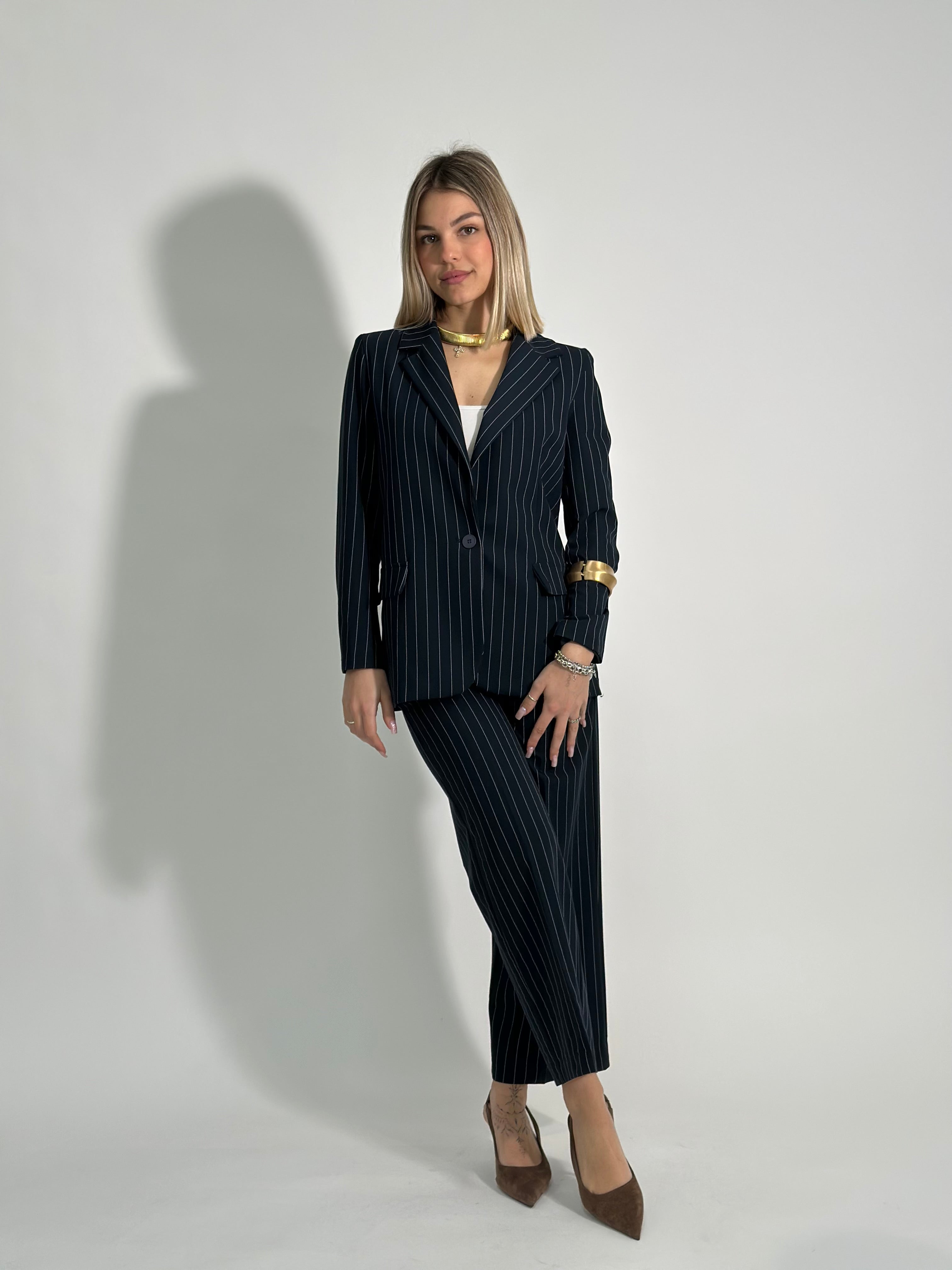 Tailleur gessato 7636