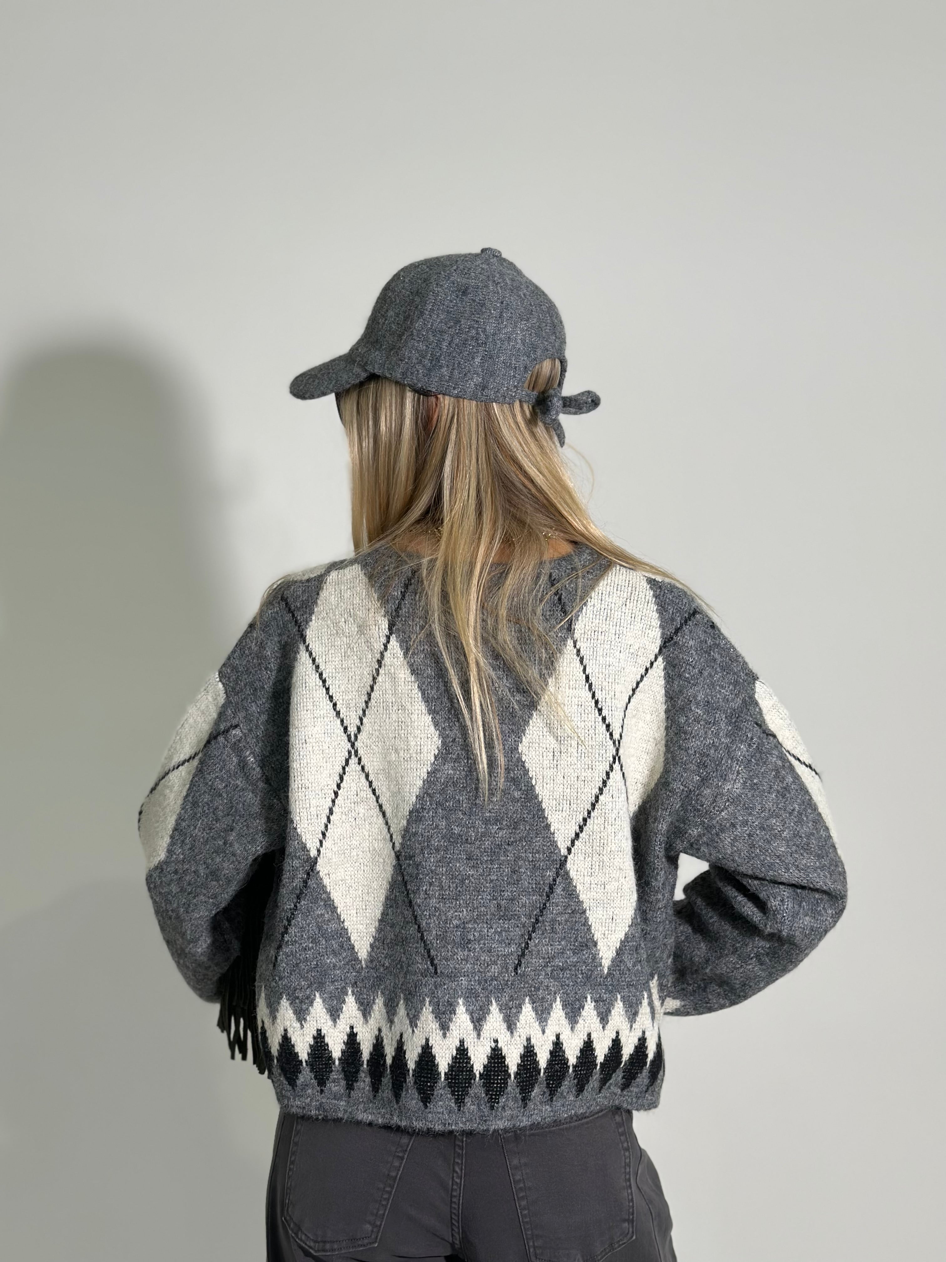 Maglia rombi 4872505 GRIGIO