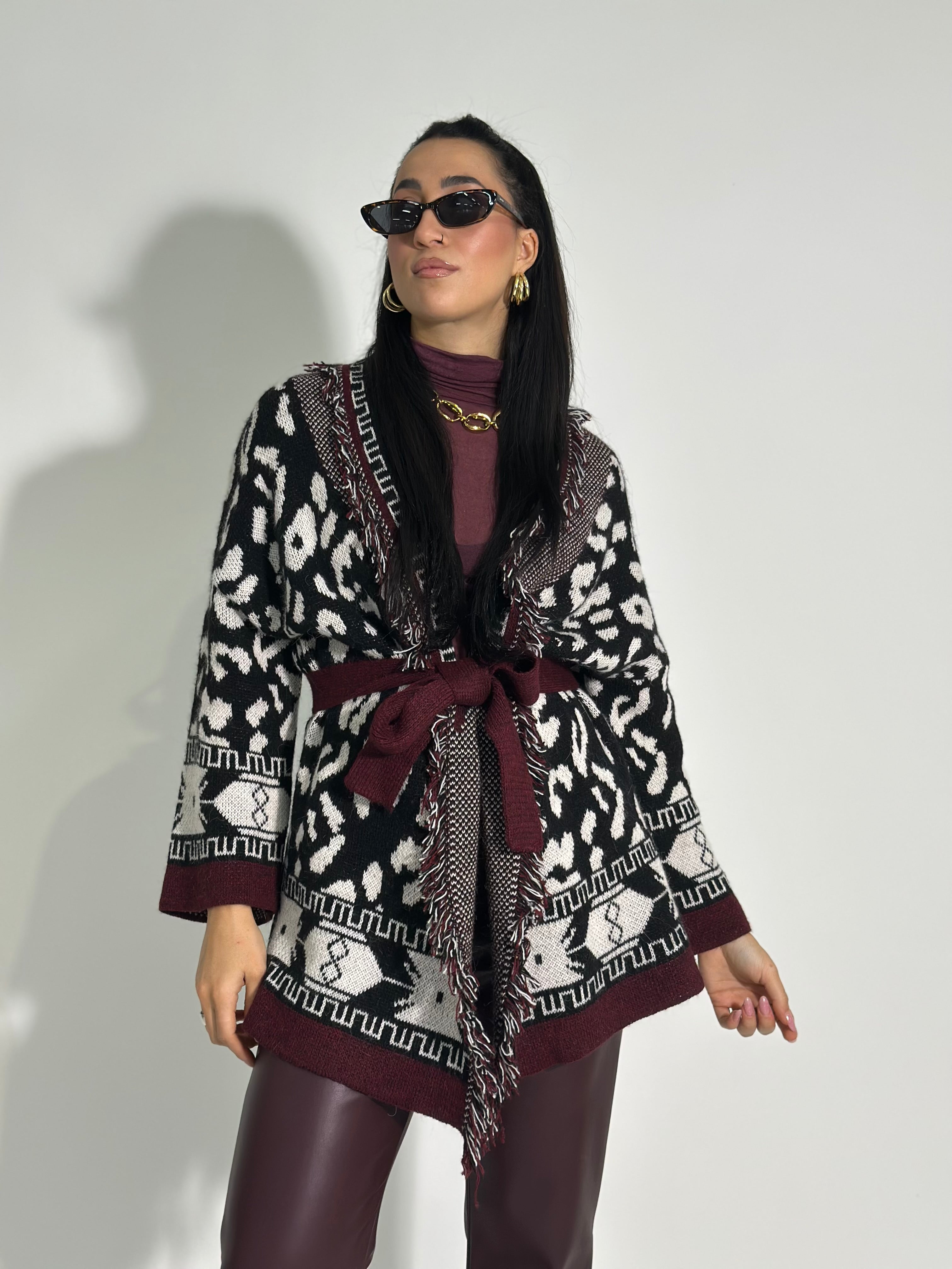 Cardigan frange 1043