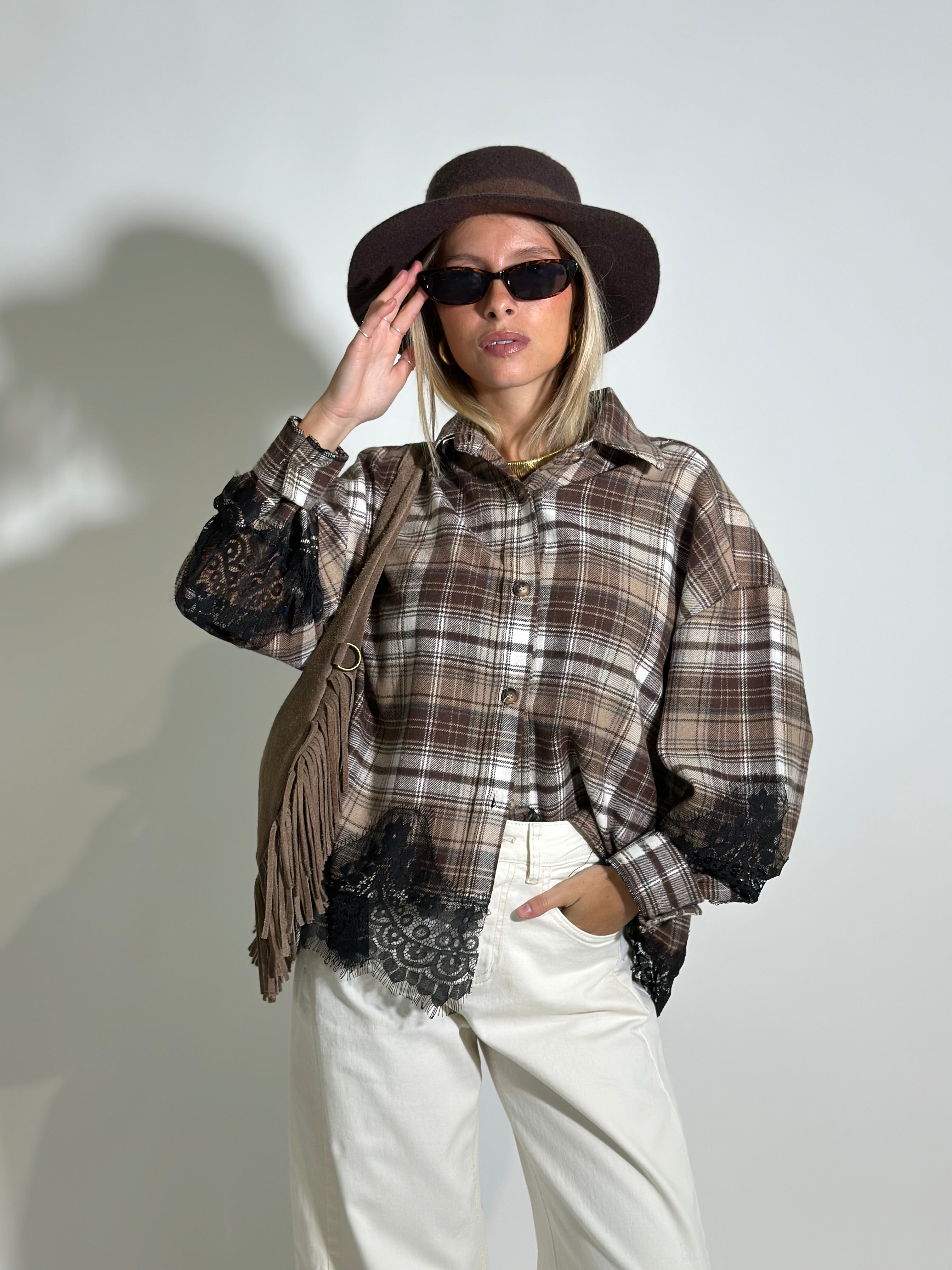 Camicia quadri pizzo 80260 MORO