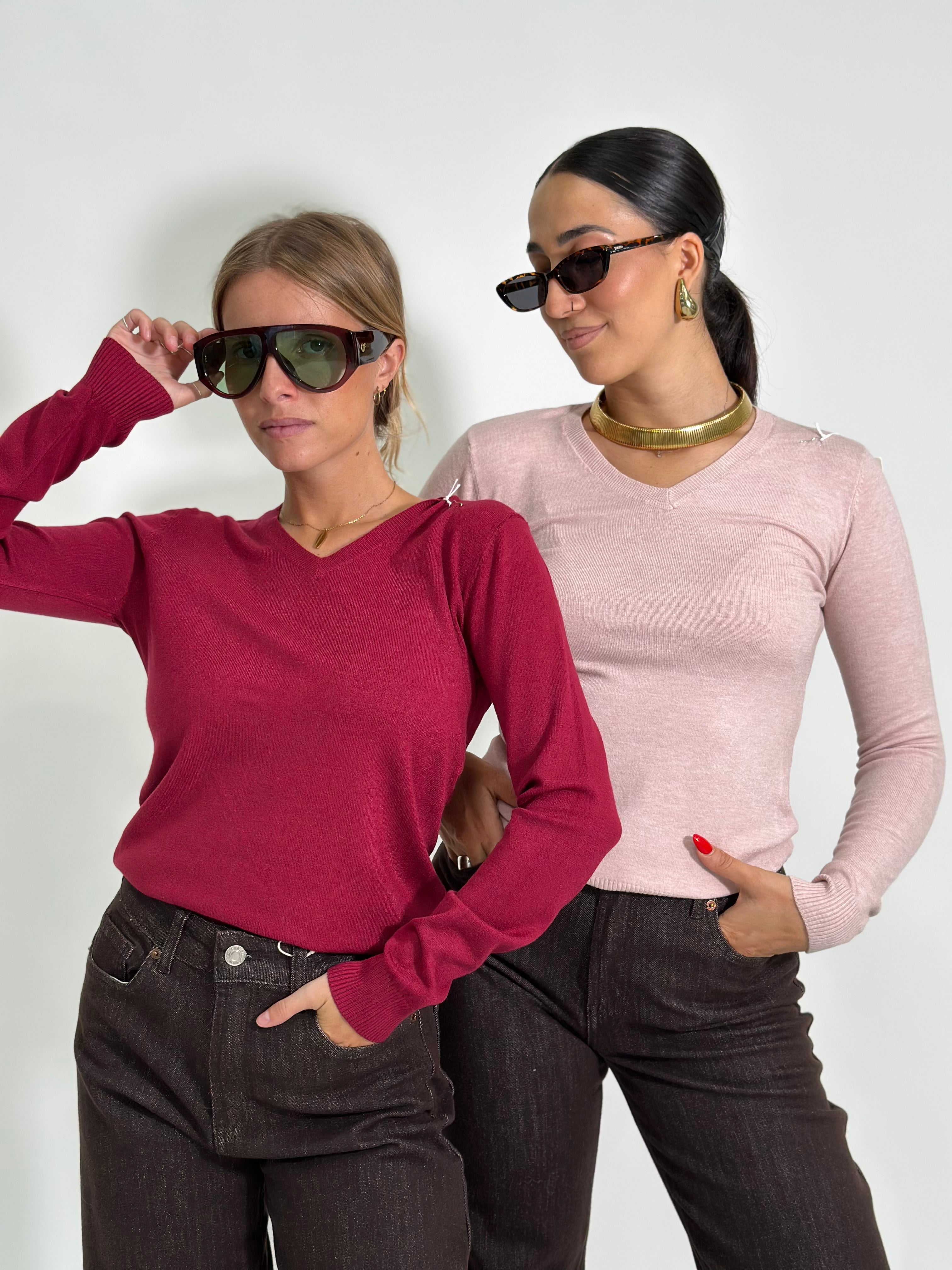 Maglia scollo a V basic 1018 3+1 OMAGGIO