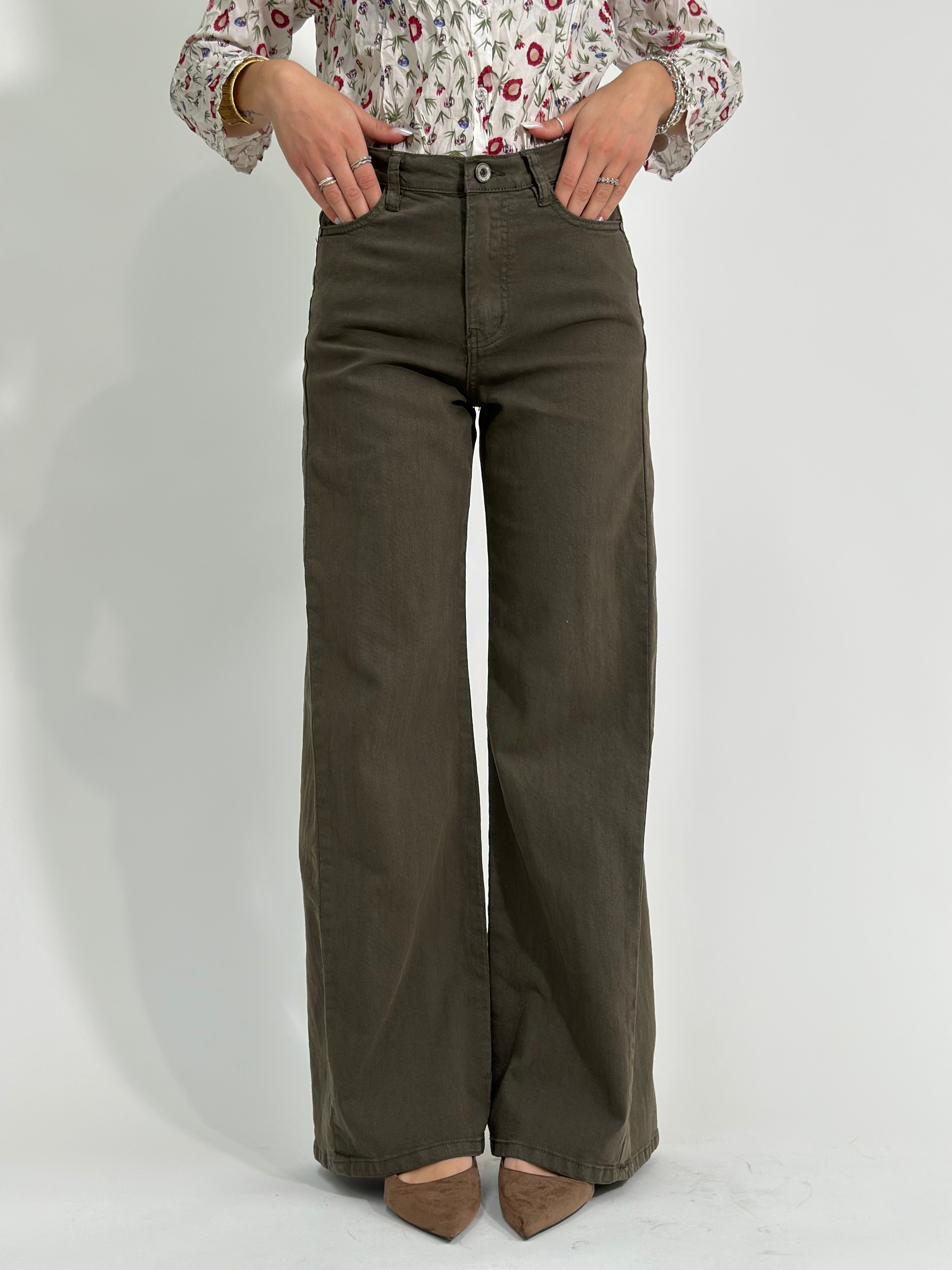 Pantapalazzo denim 9240 VERDE