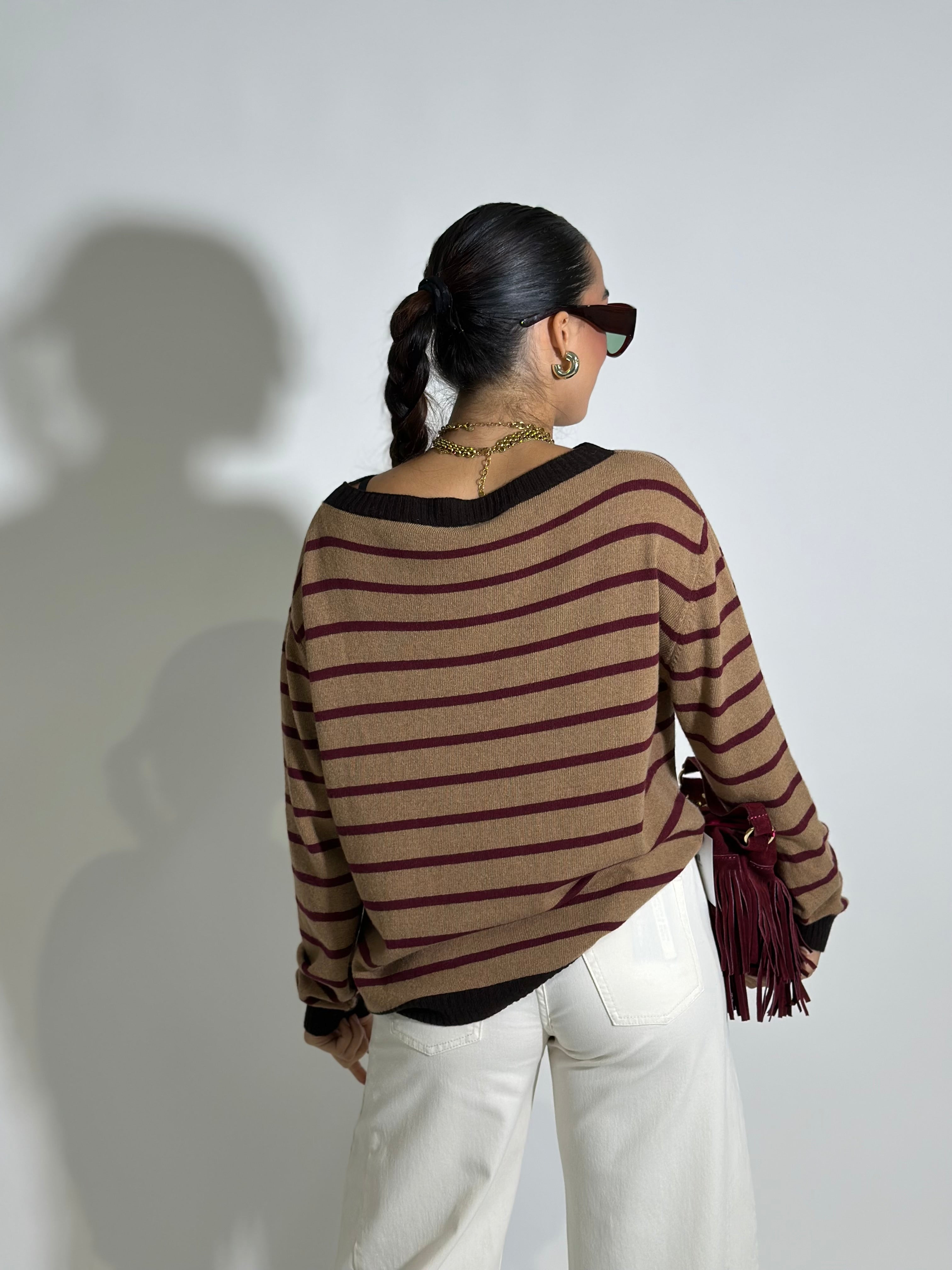 Maglia Cashmere blend 10207 CAMEL