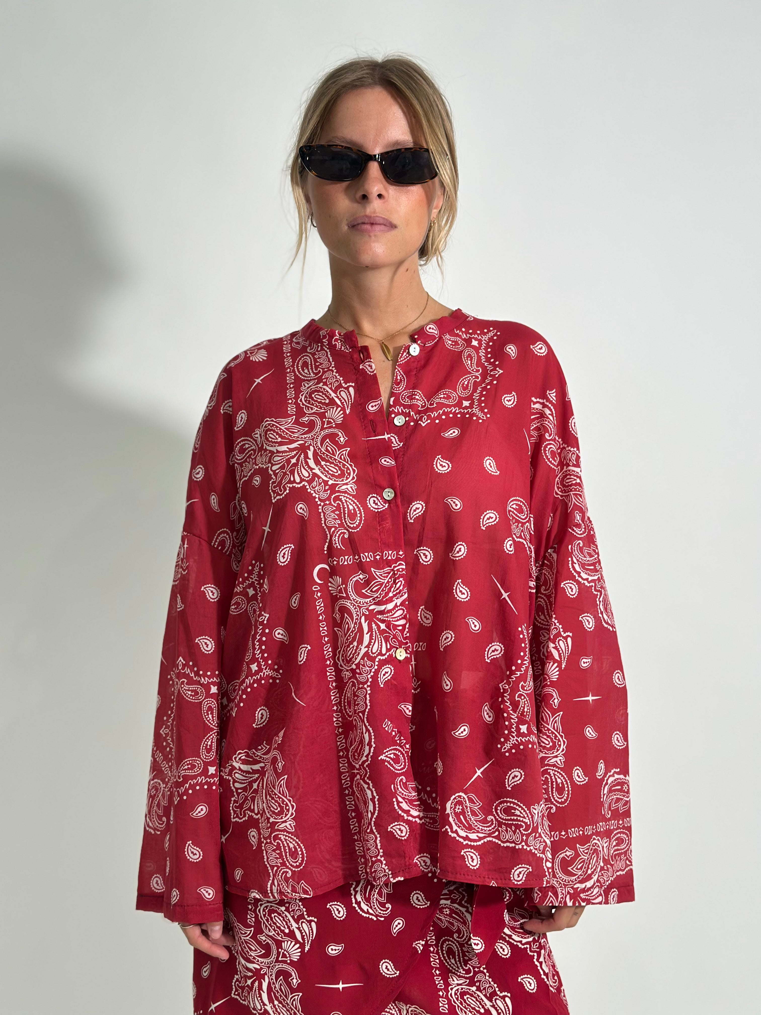 Camicia Bandana 21504 ROSSO