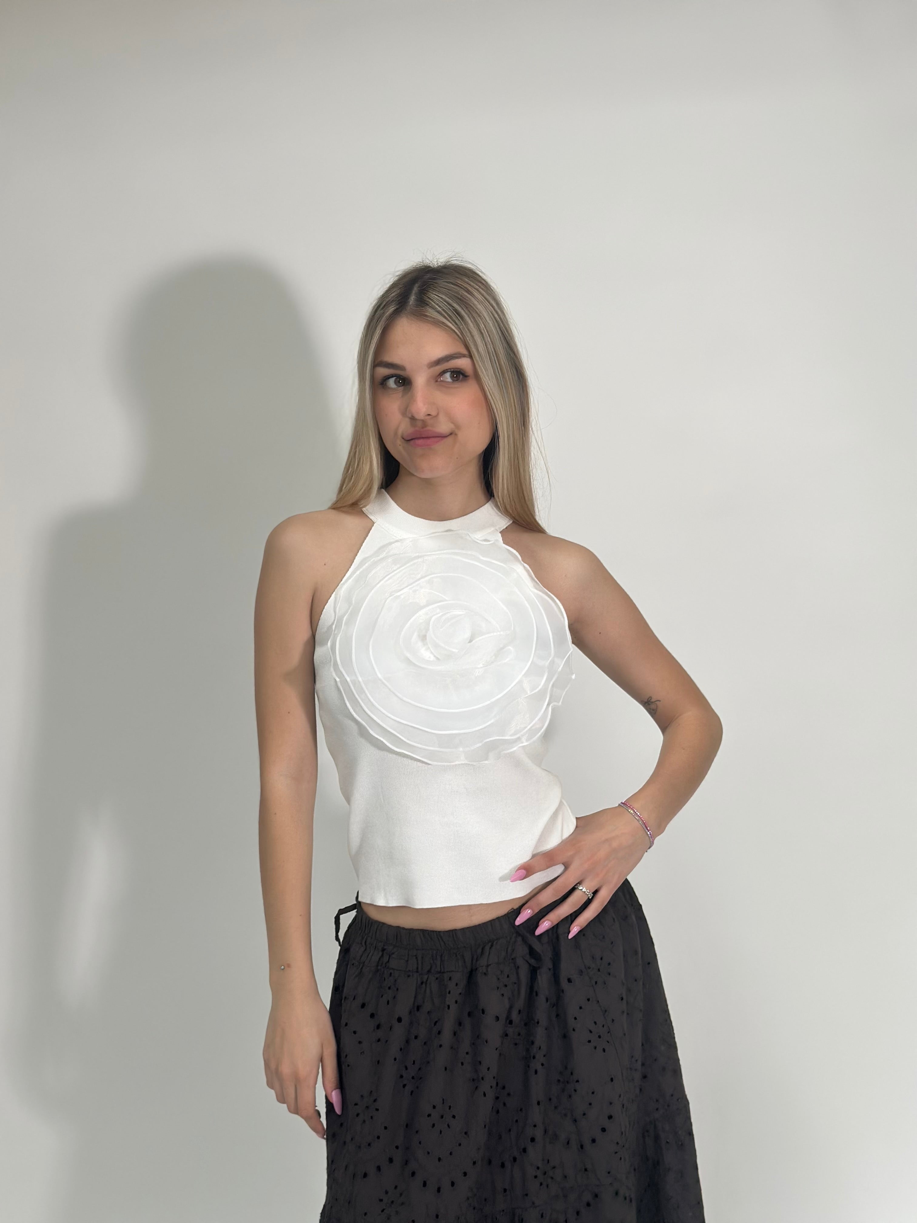 Top rosa 5626 BIANCO