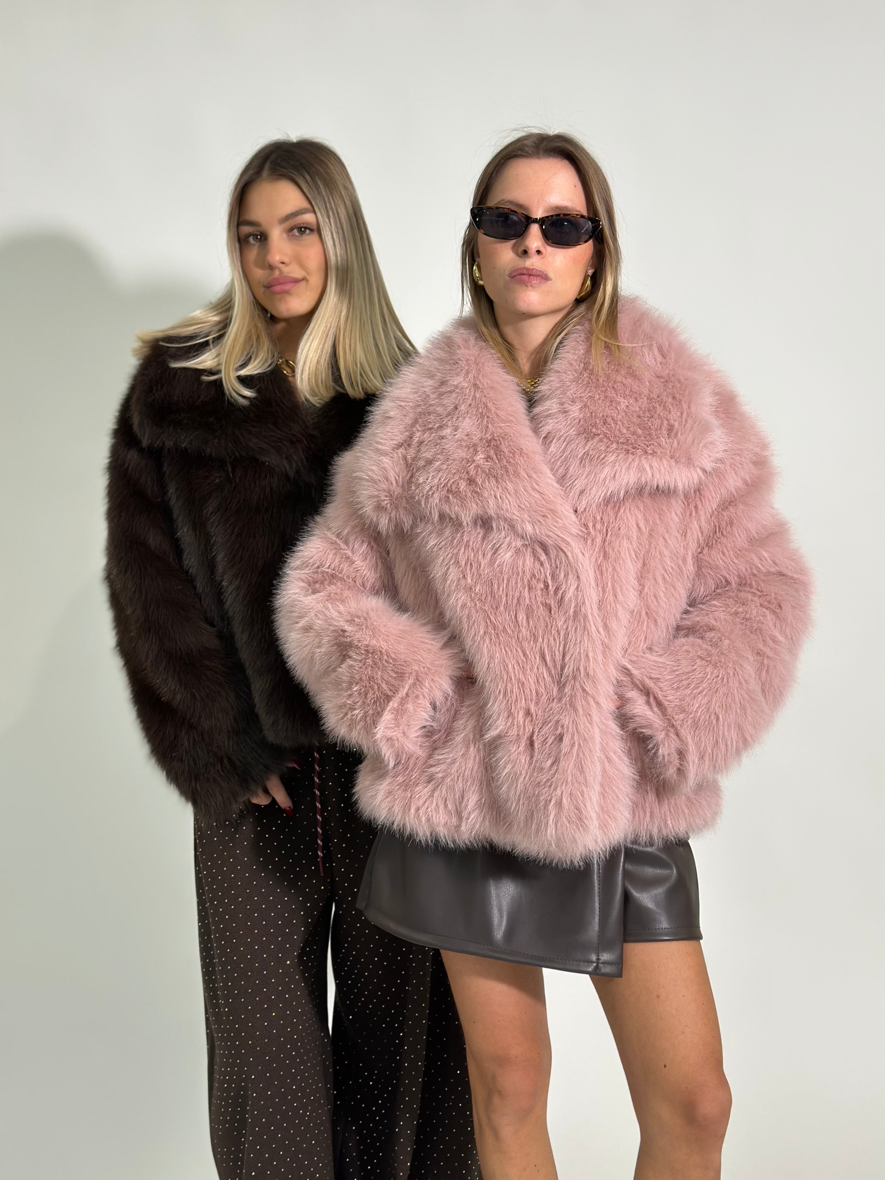 Pelliccia Y0238 ROSA