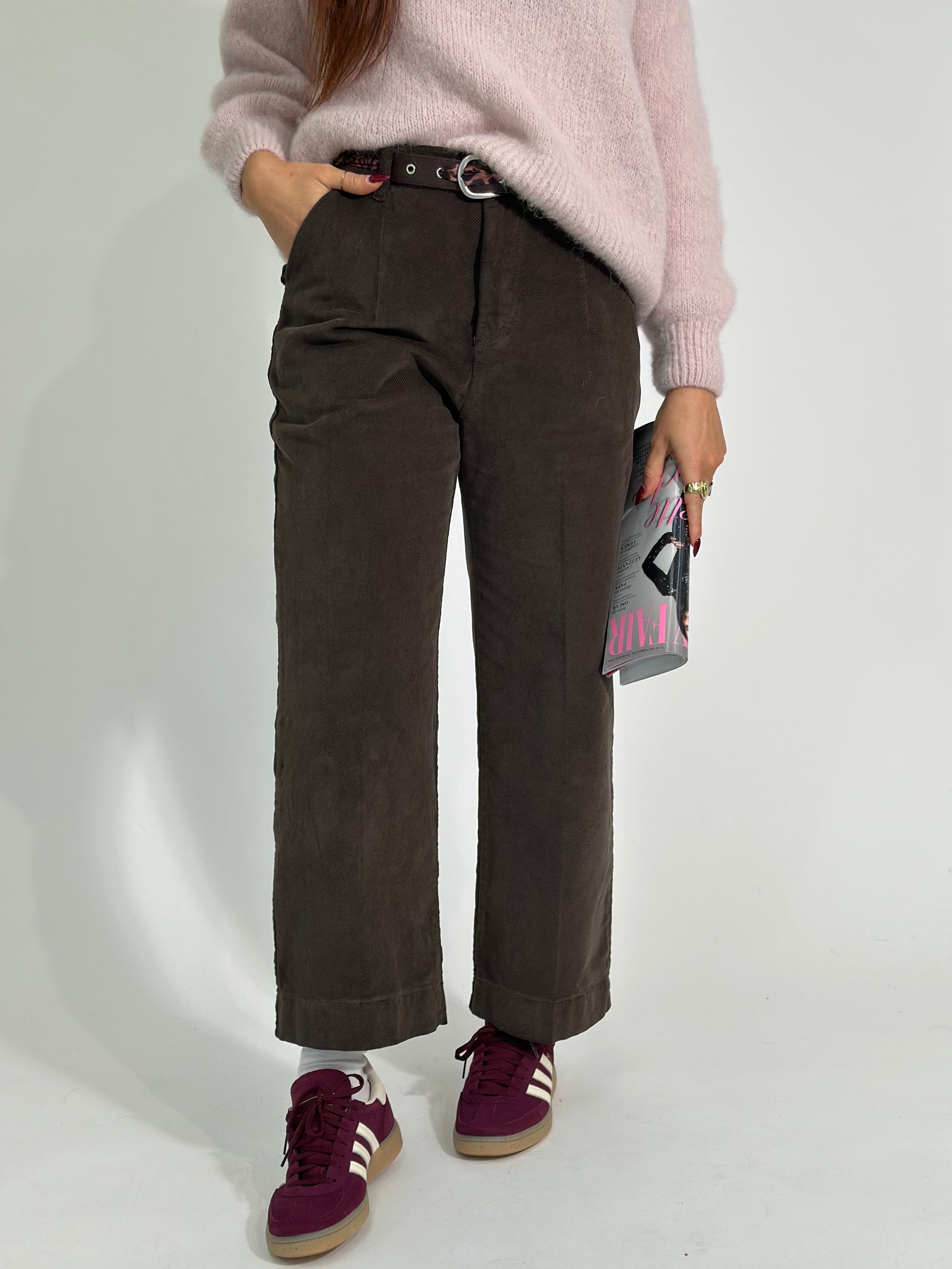 Pantalone velvet 822630 MORO