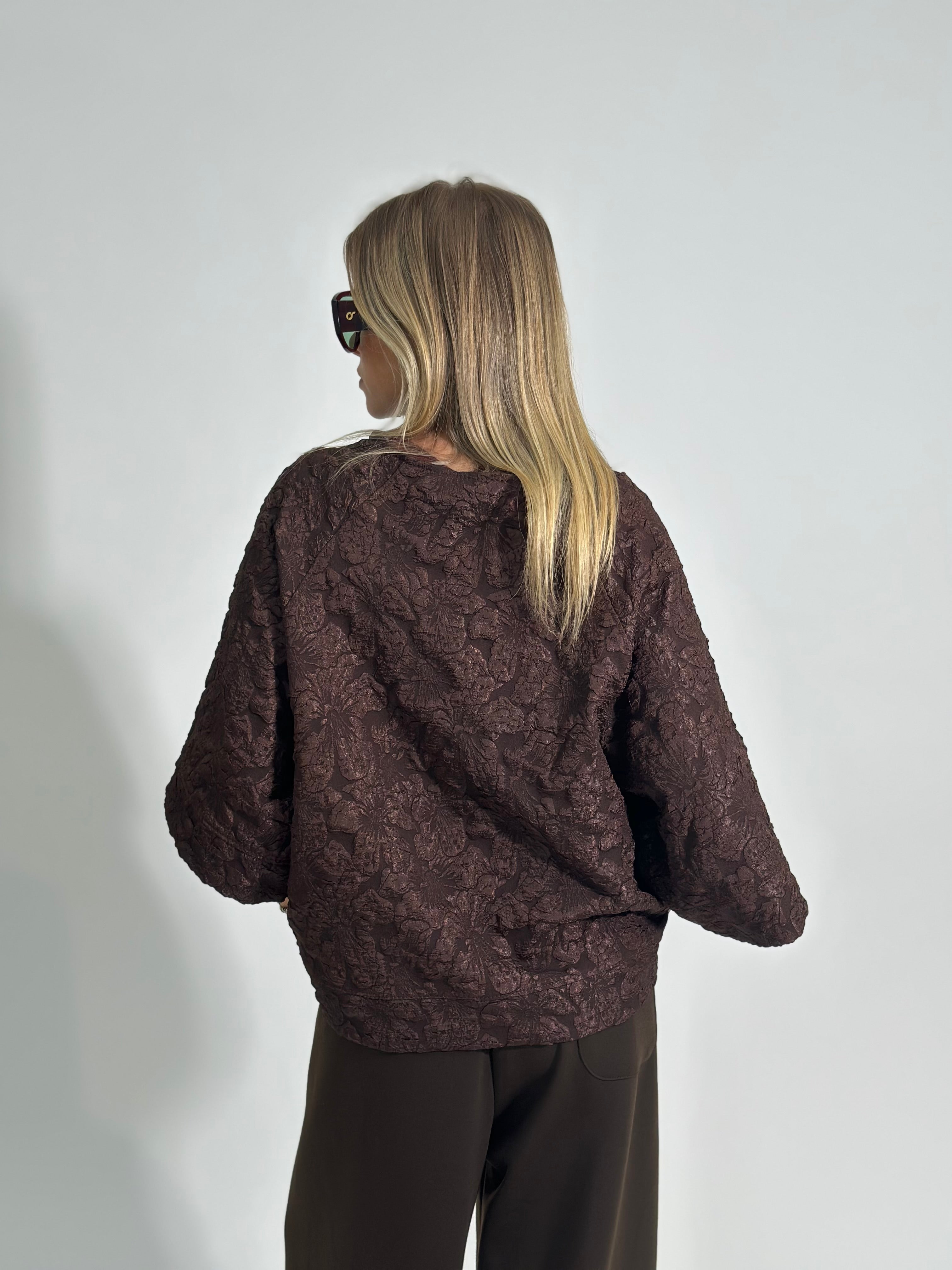 Maglia dama L5316 MARRONE