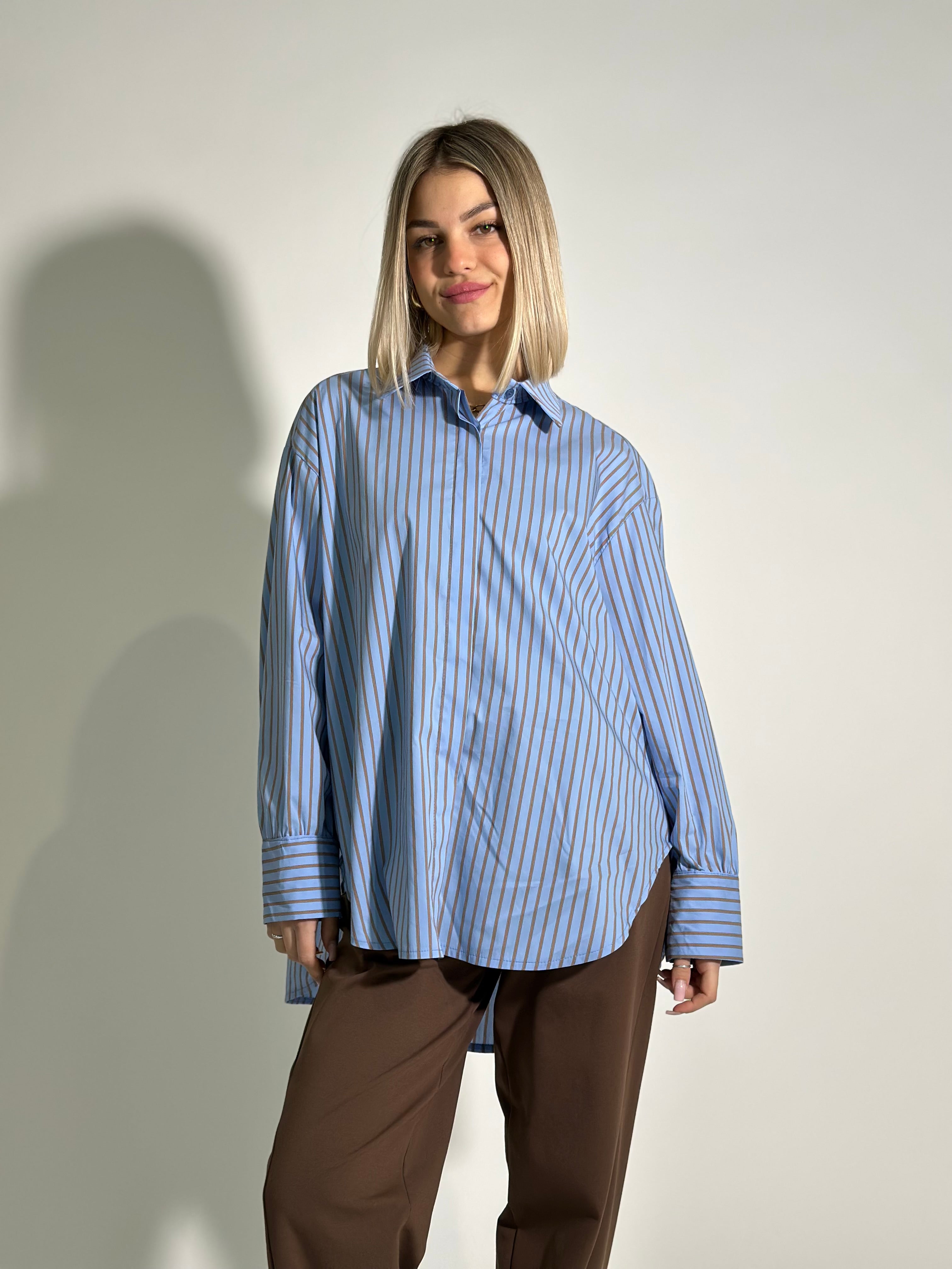 Camicia maxi "no vabbè" T38