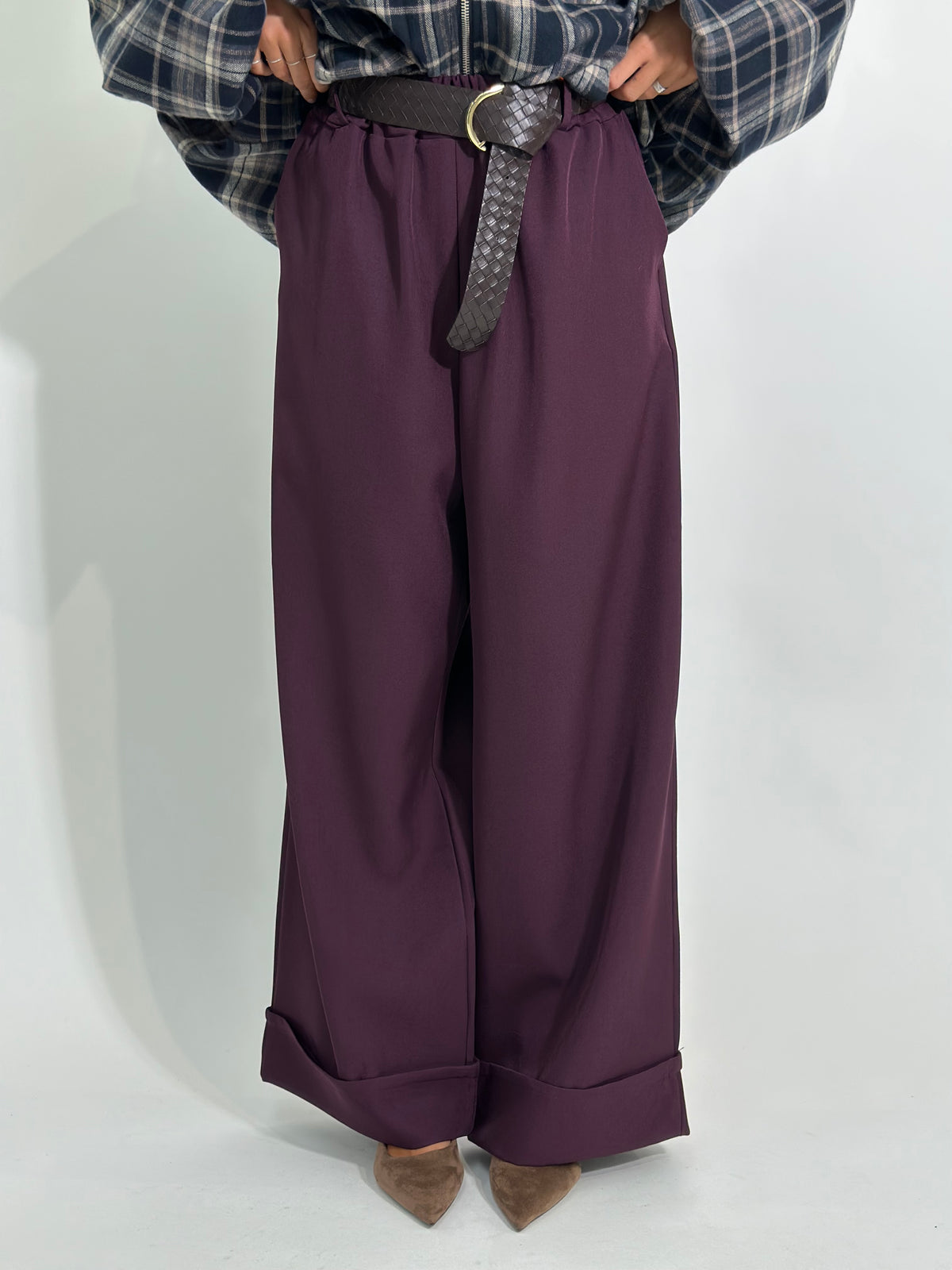 Pantalone risvolto 26521 BORDO'