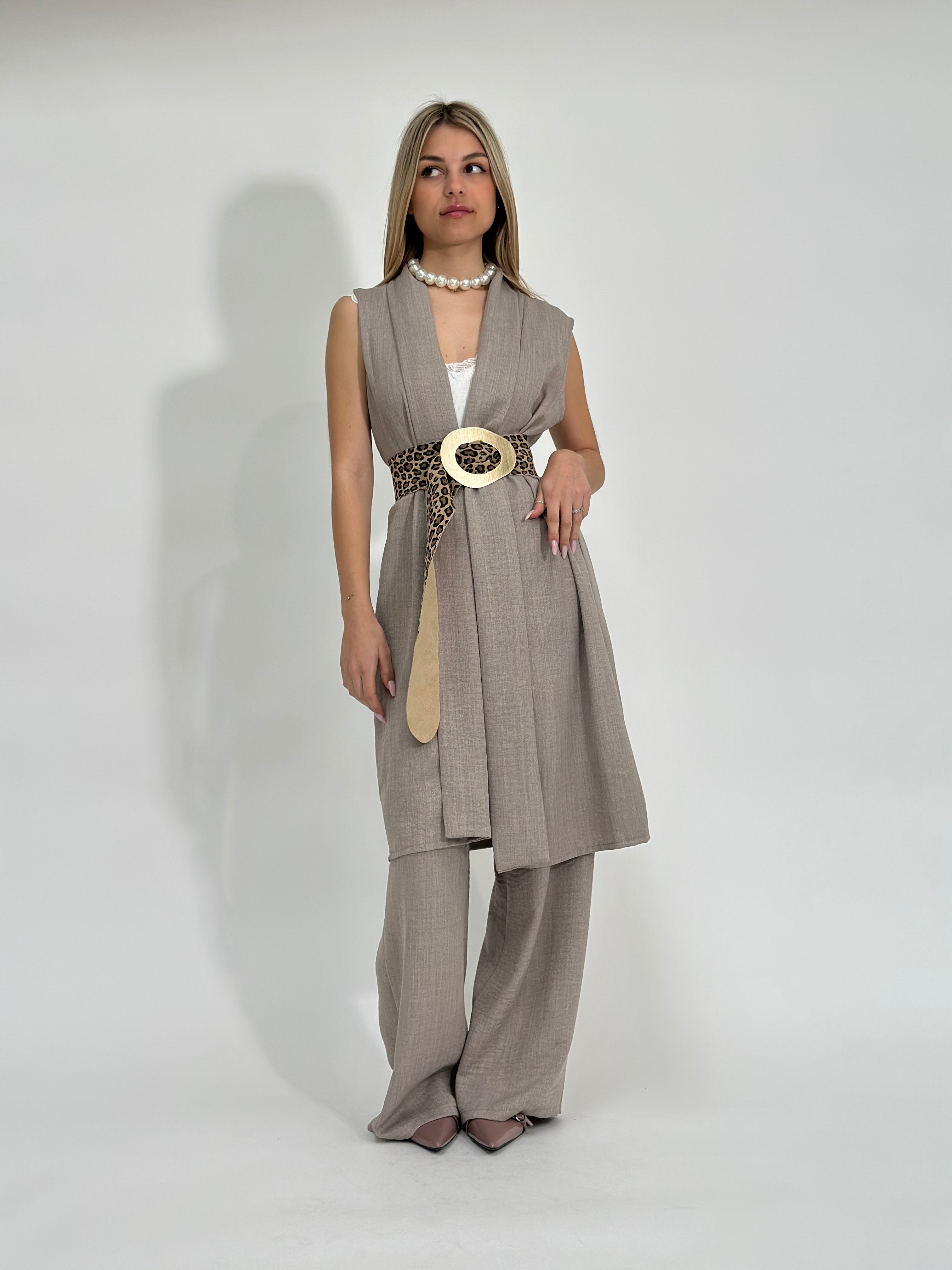 Completo smanicato 90487 TAUPE