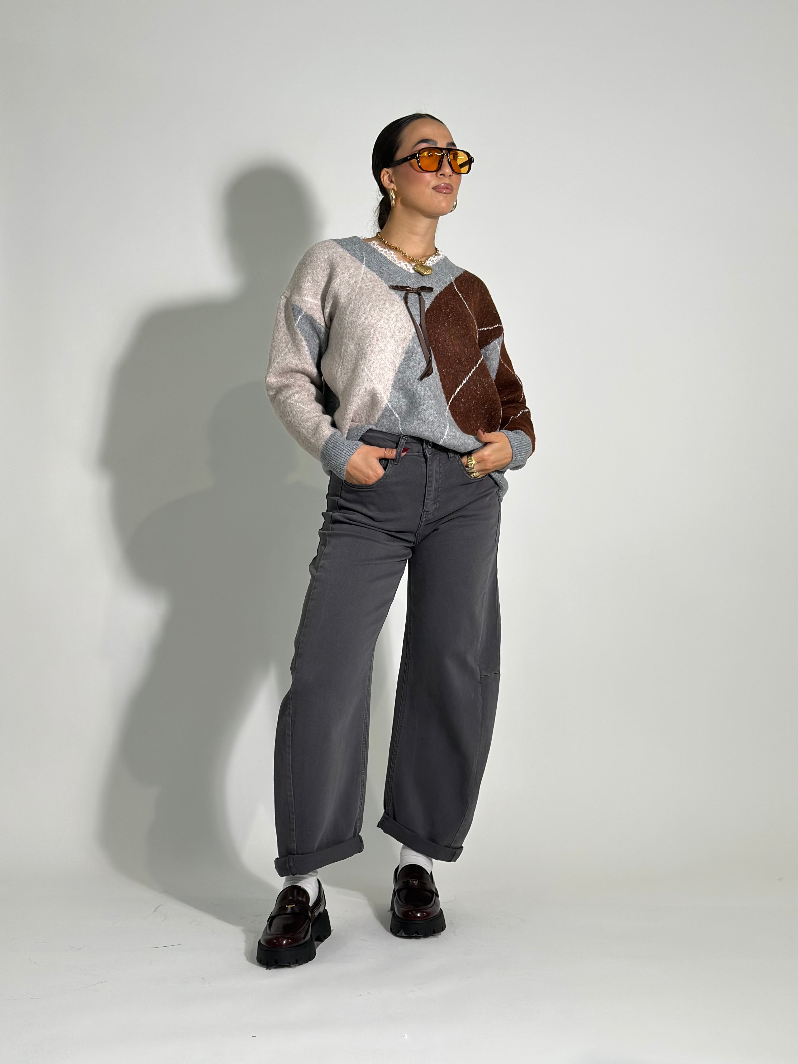 Pantalone baloon 9285 GRIGIO