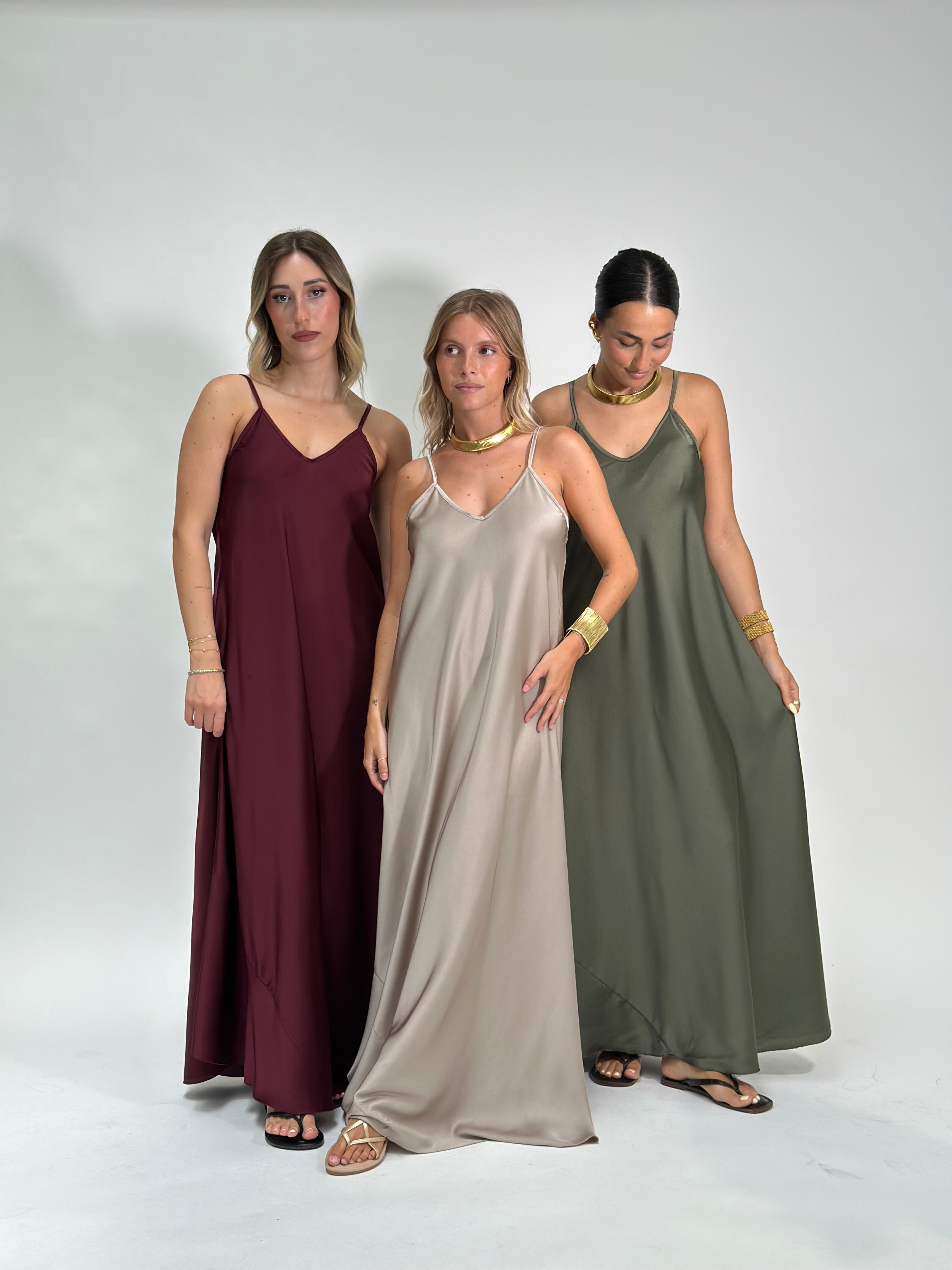 Abito sottoveste satin 2060