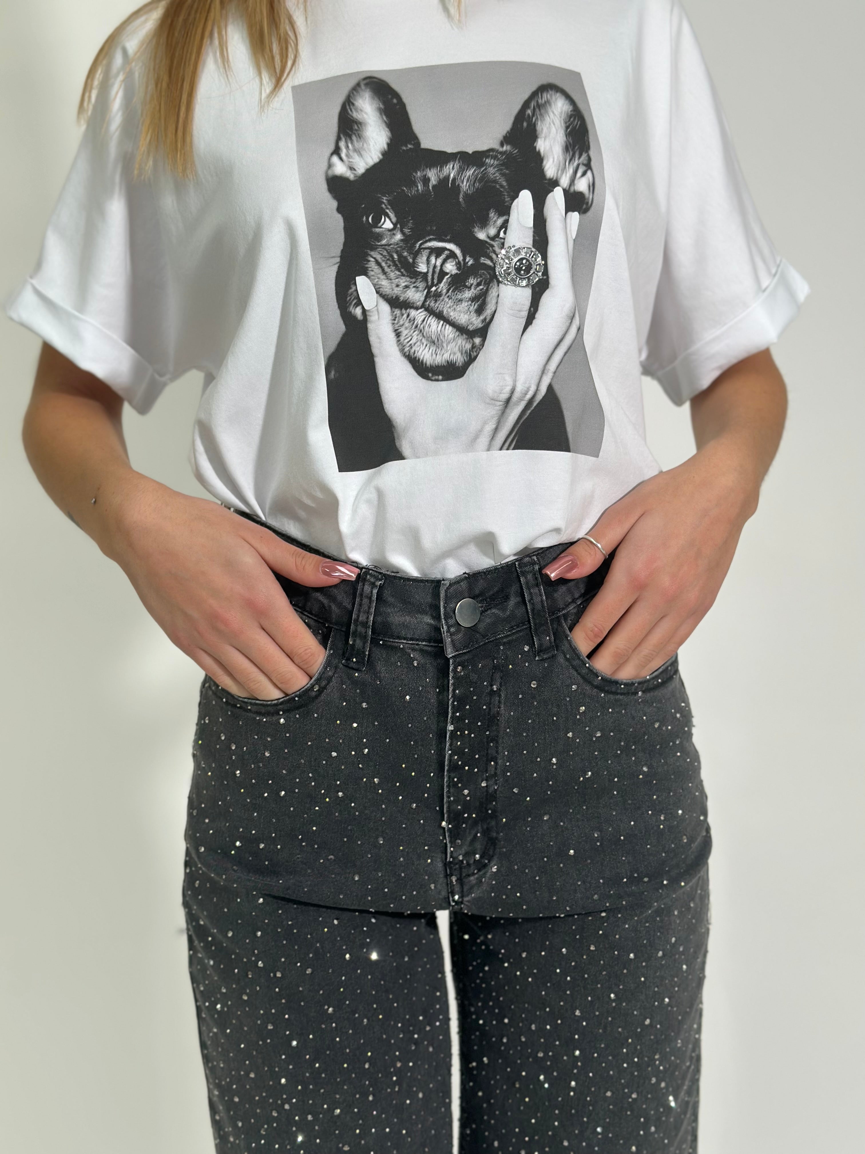 Jeans strass 2515 NERO