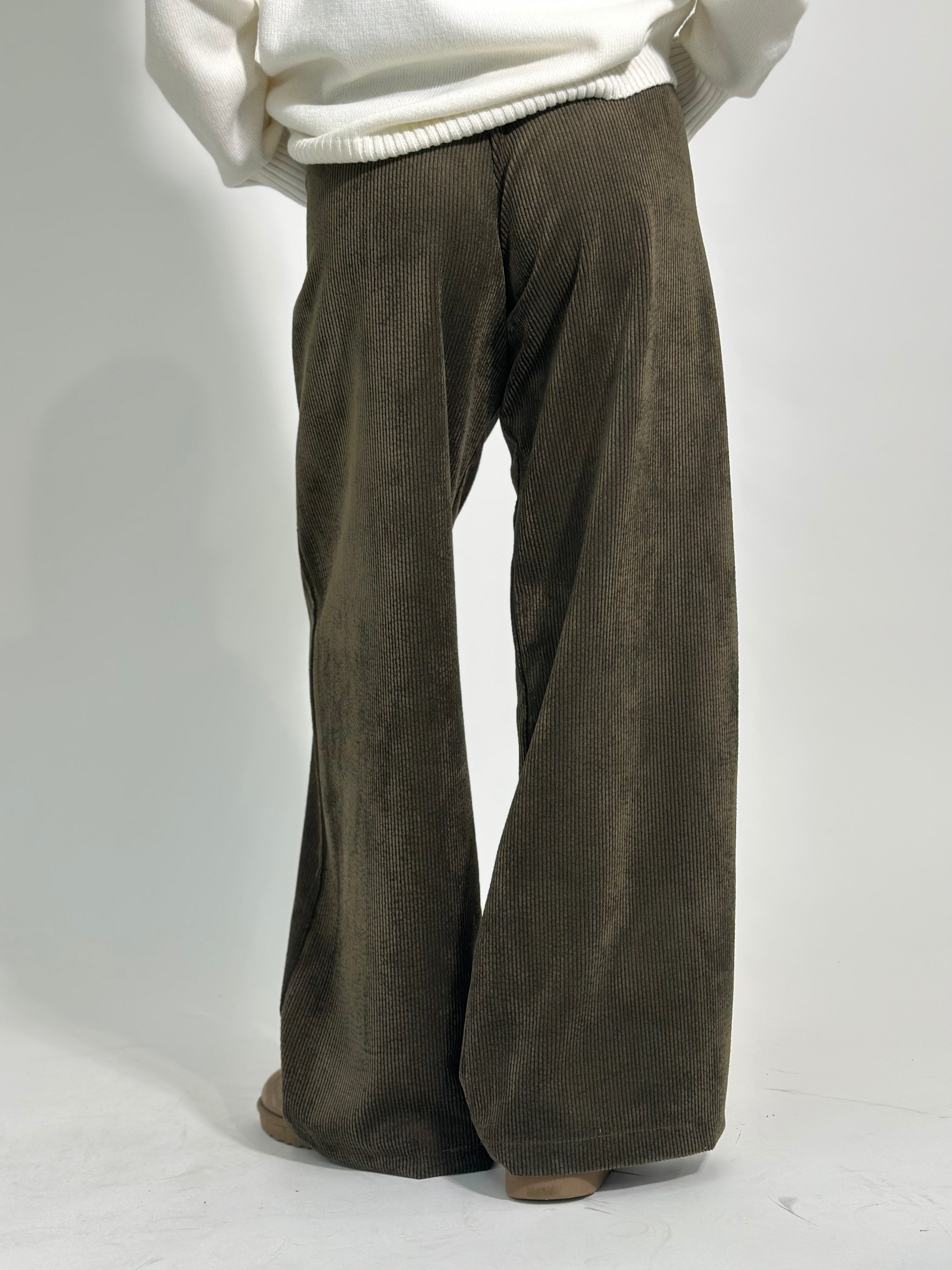 Pantalone velluto 3570 VERDE