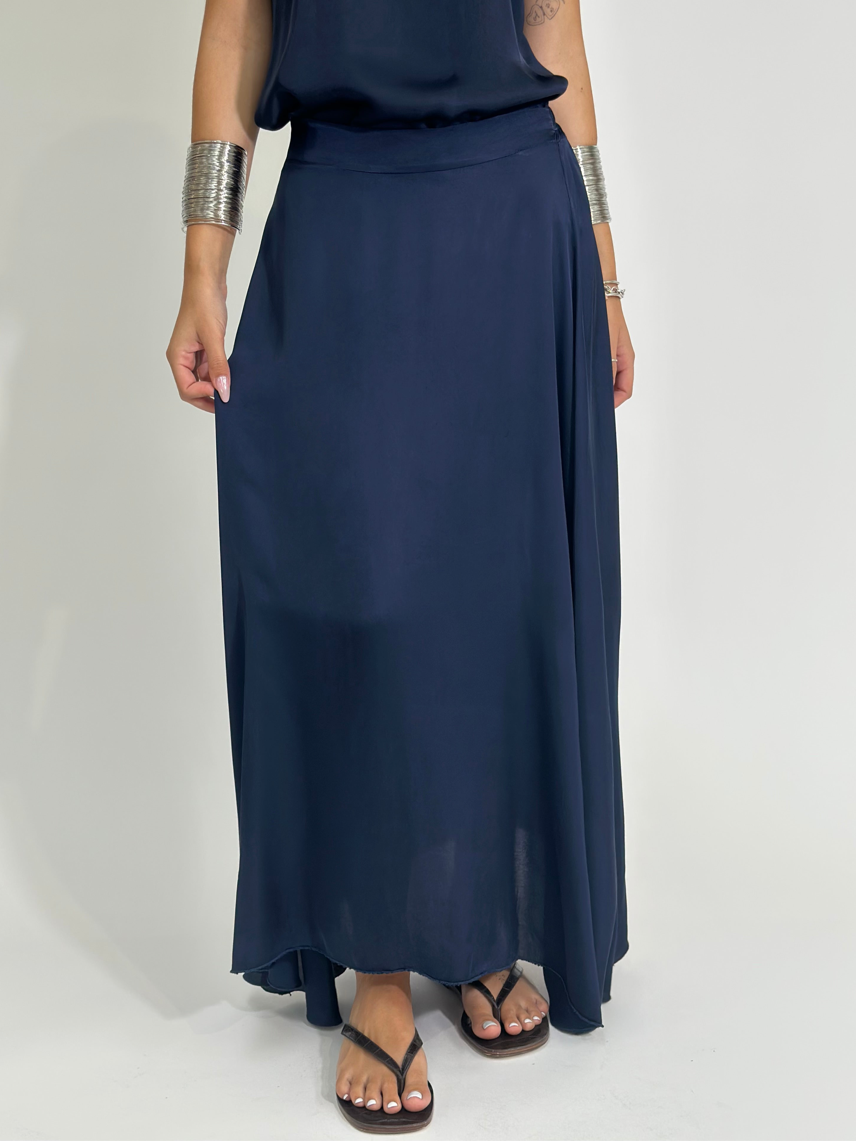 Gonna viscosa 31919 BLU