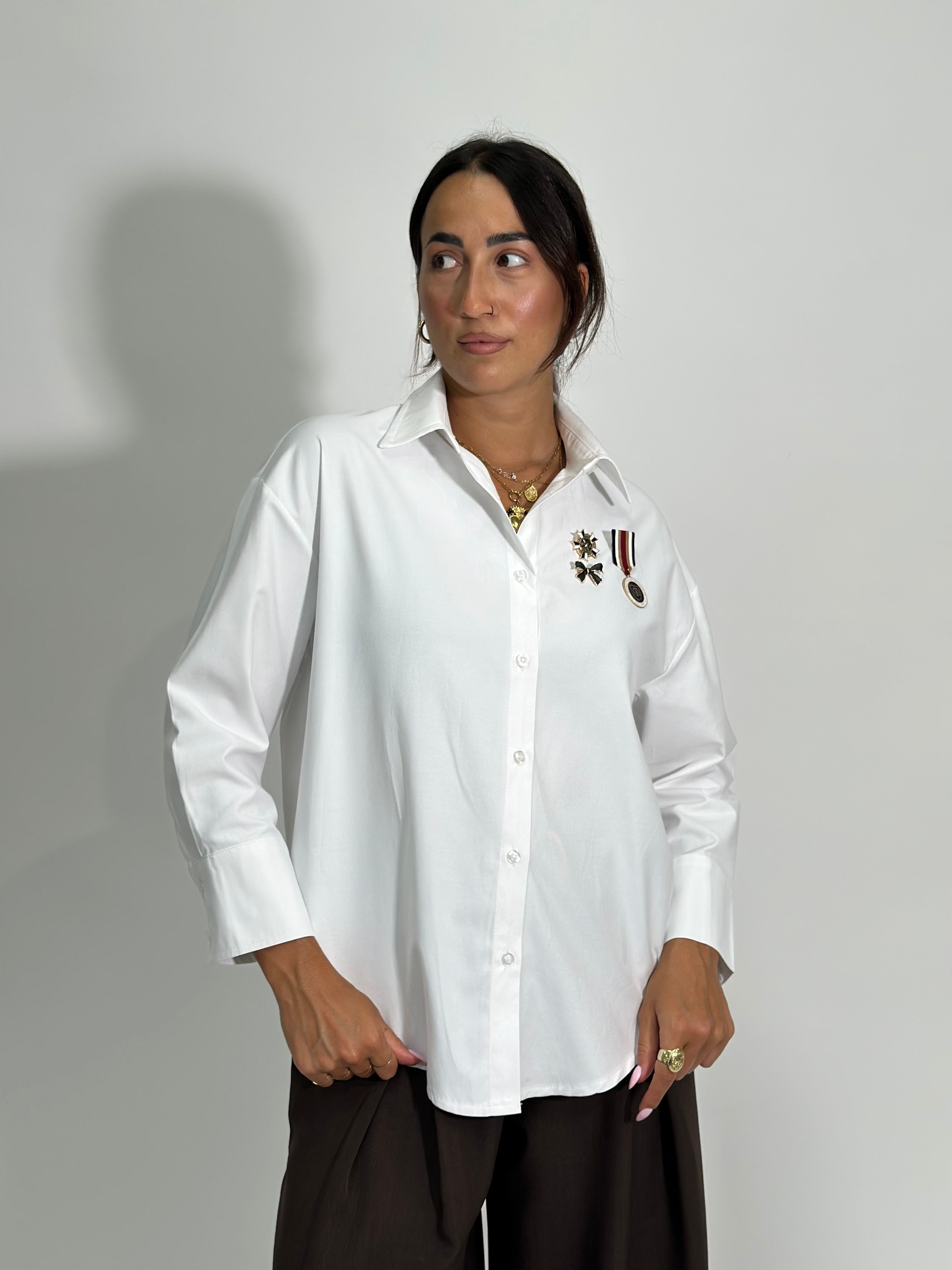 Camicia spille 707 BIANCO